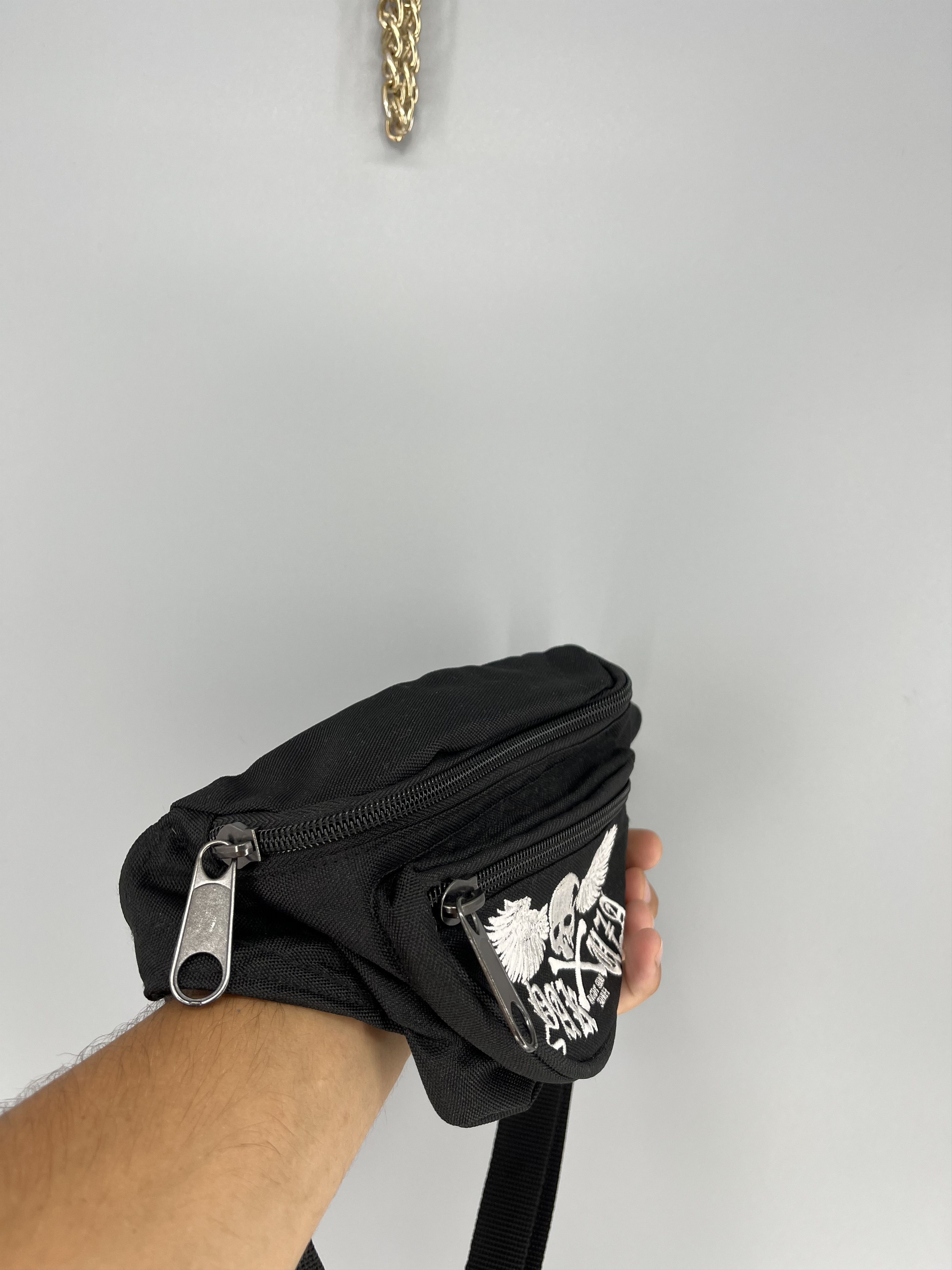 Japanese Brand Vintage Yakuza Bag 90s Logo Sculls AmericanWear Y2K Casual Size ONE SIZE - 3 Thumbnail