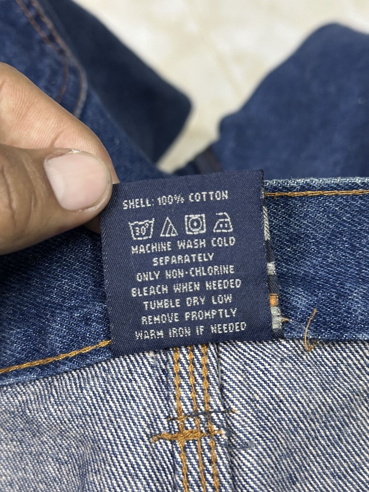 Vintage Oversize Smith's 💥 Short Denim Workwear💥 Size US 44 / EU 60 - 6 Thumbnail
