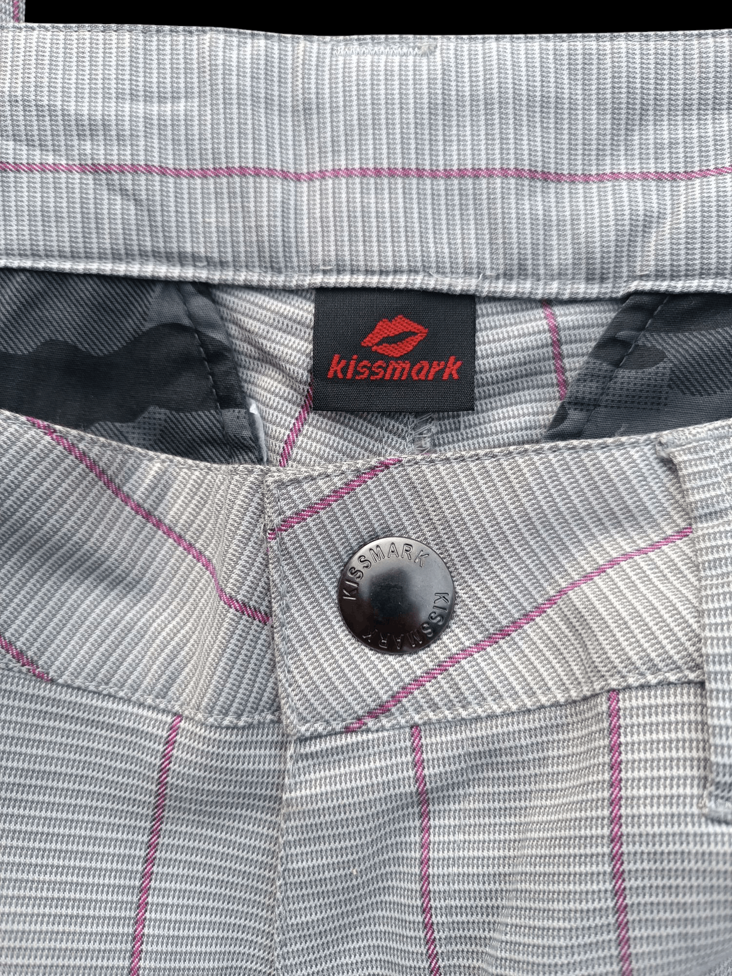 Japanese Brand × Vintage DOPE ! Kissmark 💋 Striped Flat Multi Pocket Pants E224 Size US 32 / EU 48 - 9 Thumbnail