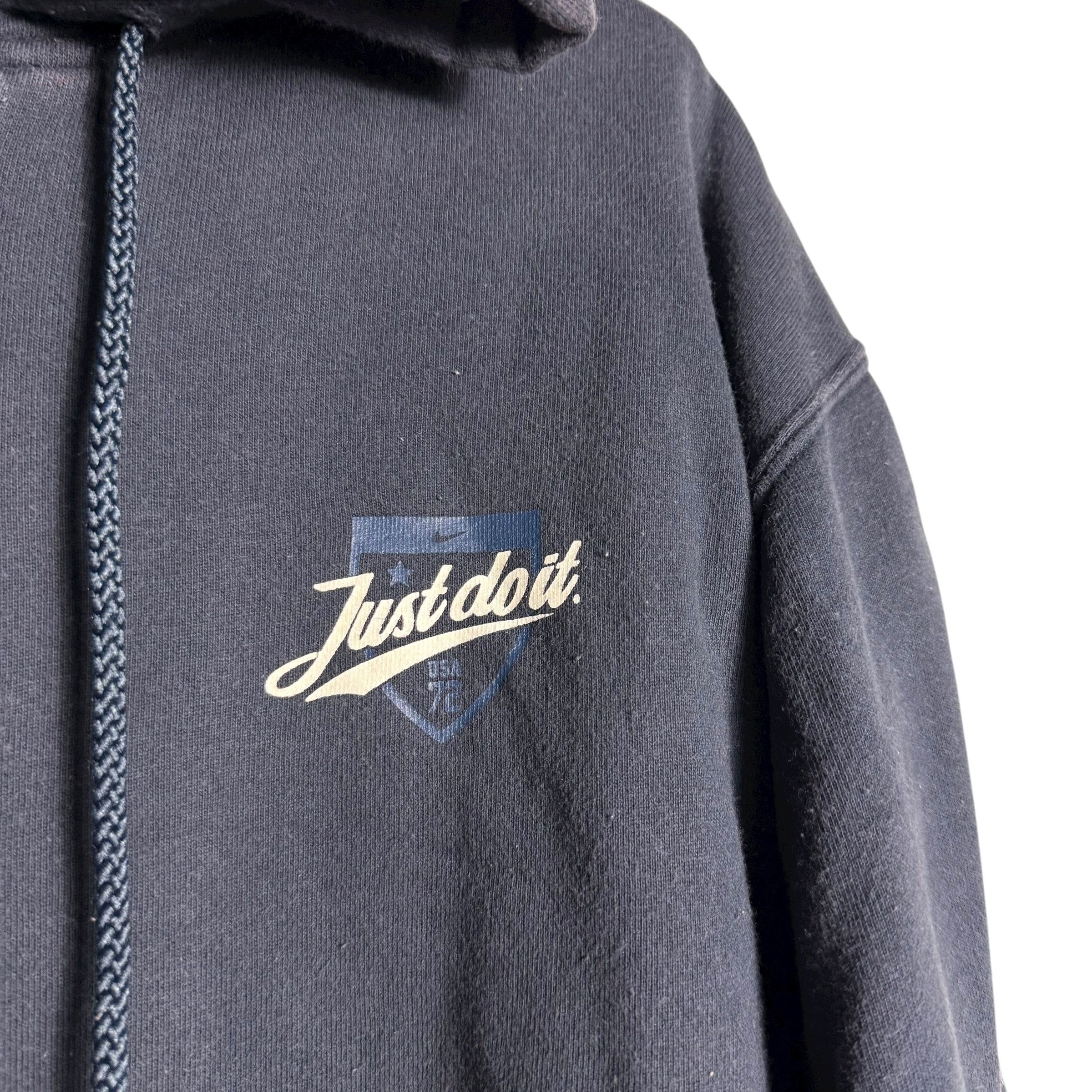 Nike 🔥RARE🔥Vintage Nike Just Do It #72 Full Zip Hoodie Size US L / EU 52-54 / 3 - 3 Thumbnail