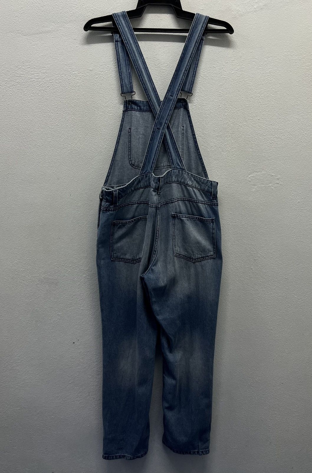 GU × Vintage GU Women’s Distressed Denim Overalls – Size M Size US 33 - 2 Thumbnail