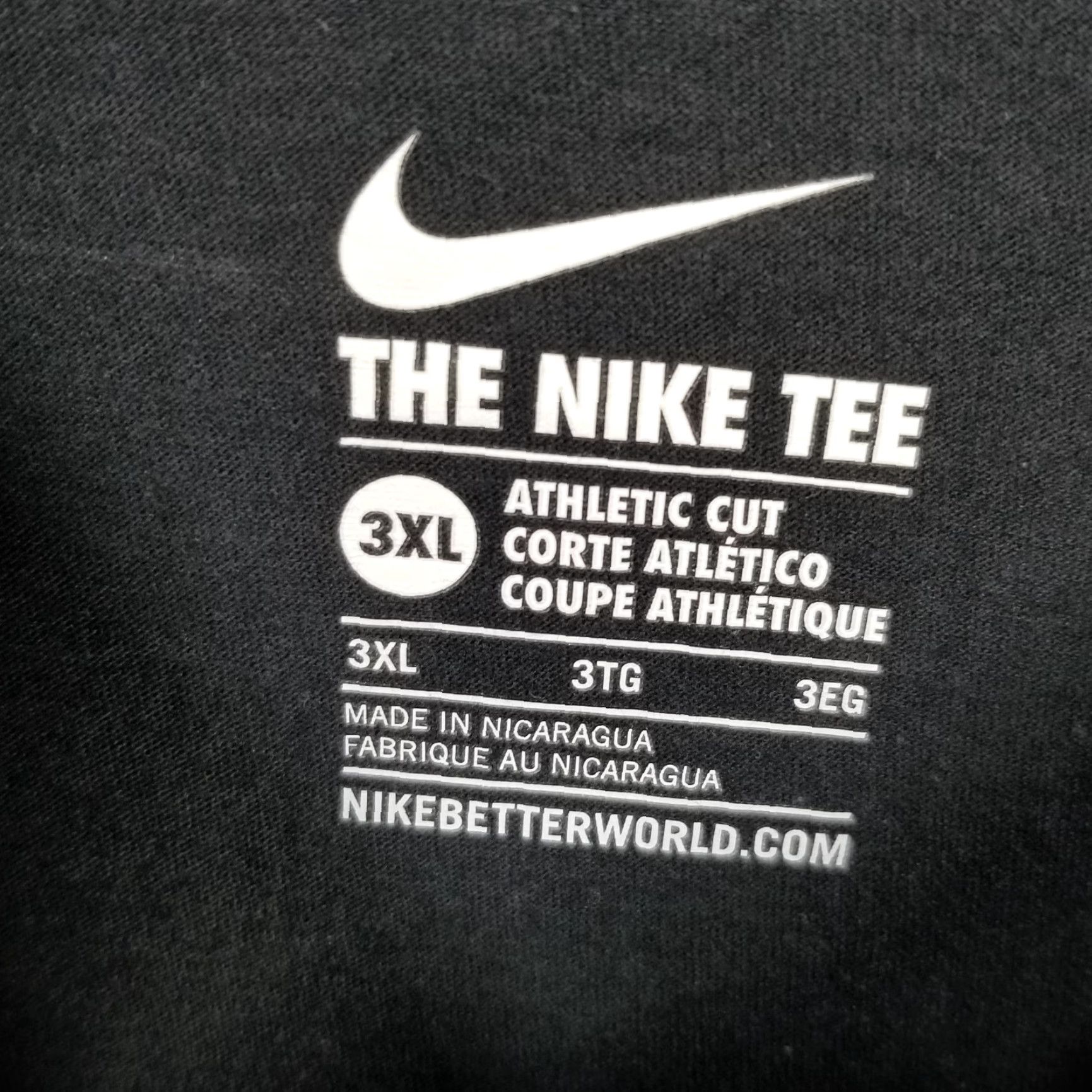 Nike VINTAGE Nike Men's T-Shirt Long Sleeve 3XL Black Cotton Sports Canada USA Limited Edition Size US XXL / EU 58 / 5 - 4 Thumbnail