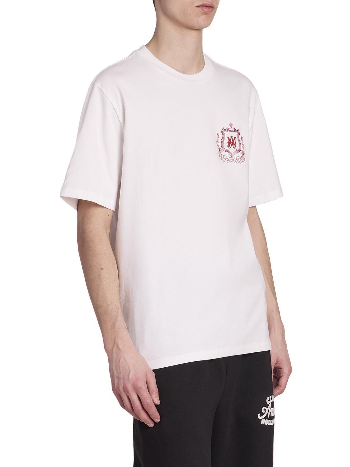 Amiri os11x1225 Ma Crest Cotton T-Shirt in White Size US S / EU 44-46 / 1 - 3 Thumbnail
