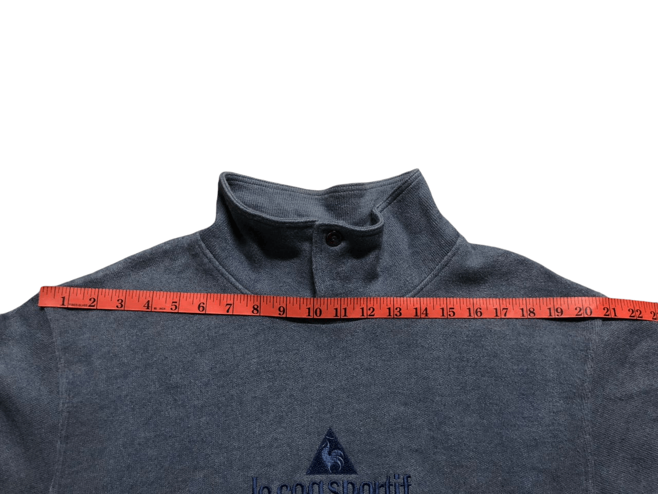 Vintage 90s Le Coq Sportif Center Logo Collar Sweatshirt