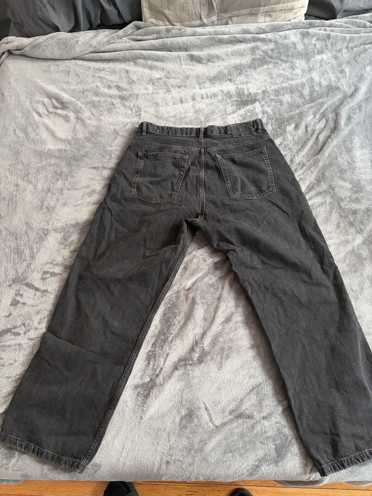 Zara Black baggy zara jeans Size US 34 / EU 50 - 2 Thumbnail