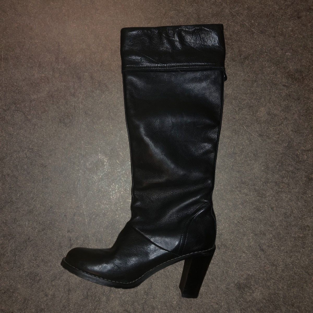 Leather × Vintage Black Leather Boots Size 36 Size US 6 / IT 36 - 1 Thumbnail