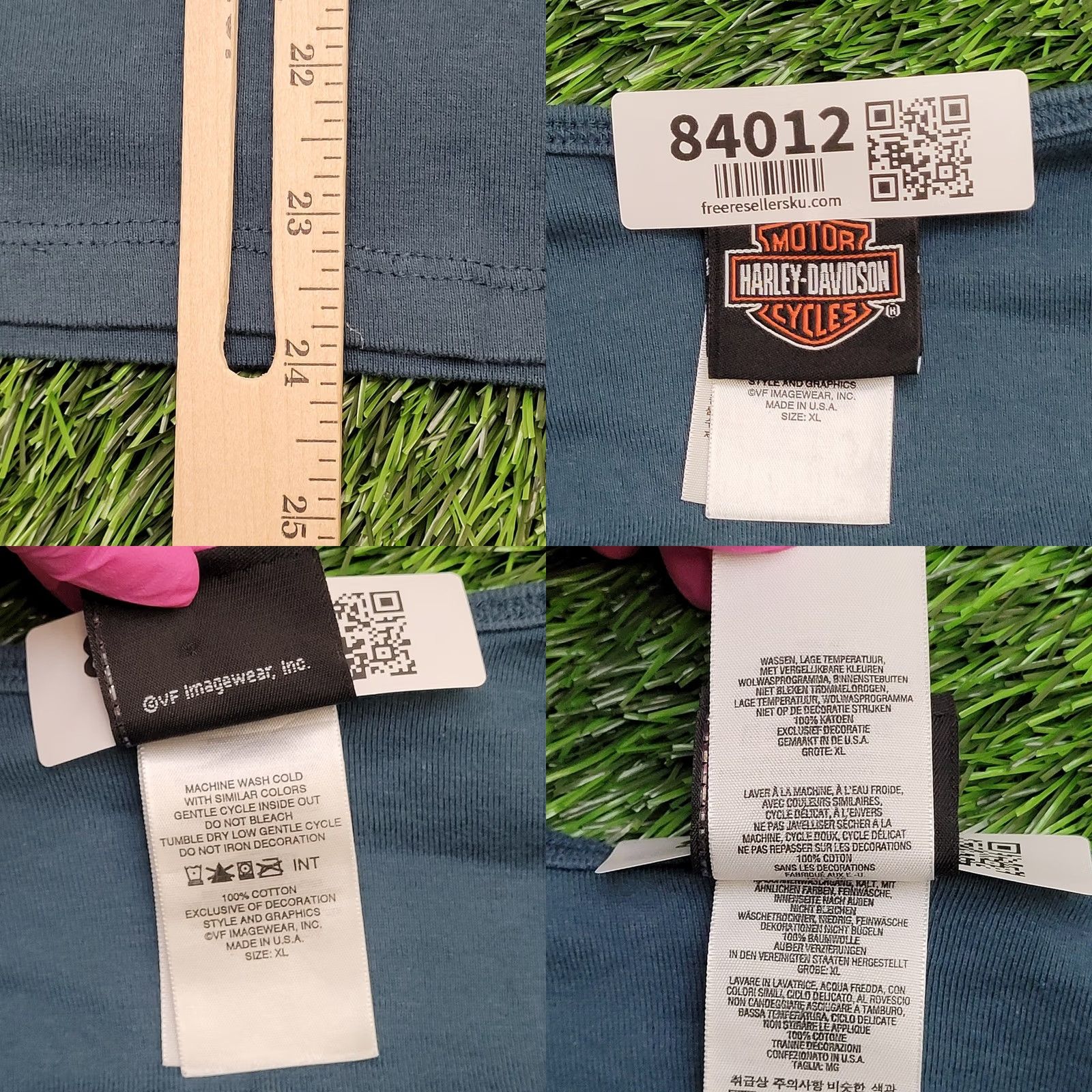 Harley Davidson Vintage Harley-Davidson Tank Teens Medium 16x24 Boston Blue Graphic Print Logo Shirt Sleeve- less Tank Top? Size US M / EU 48-50 / 2 - 9 Thumbnail