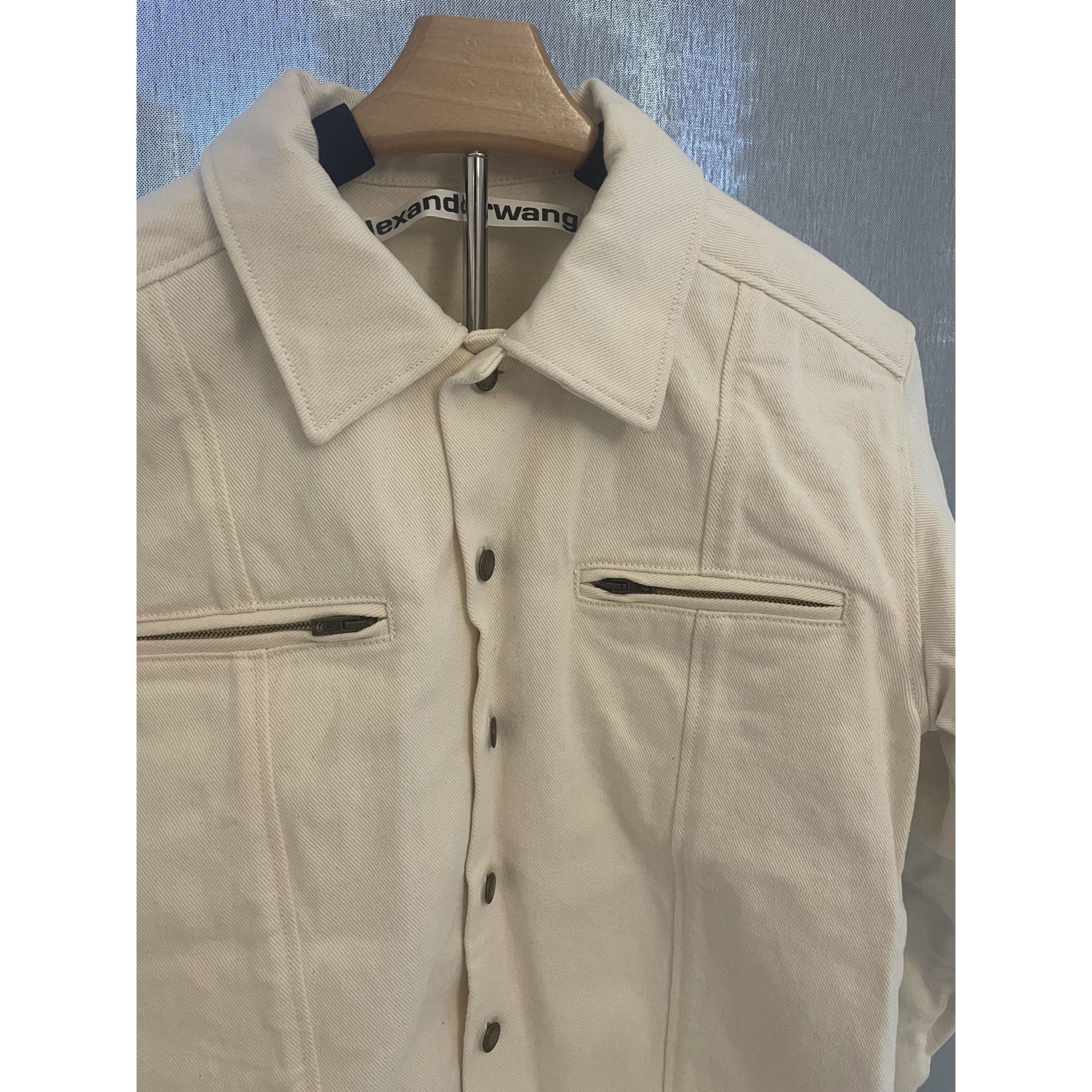 Alexander Wang Alexander Wang Mens Beige Long-Sleeve Button-Up Shirt With Z Size XS / US 0-2 / IT 36-38 - 3 Thumbnail