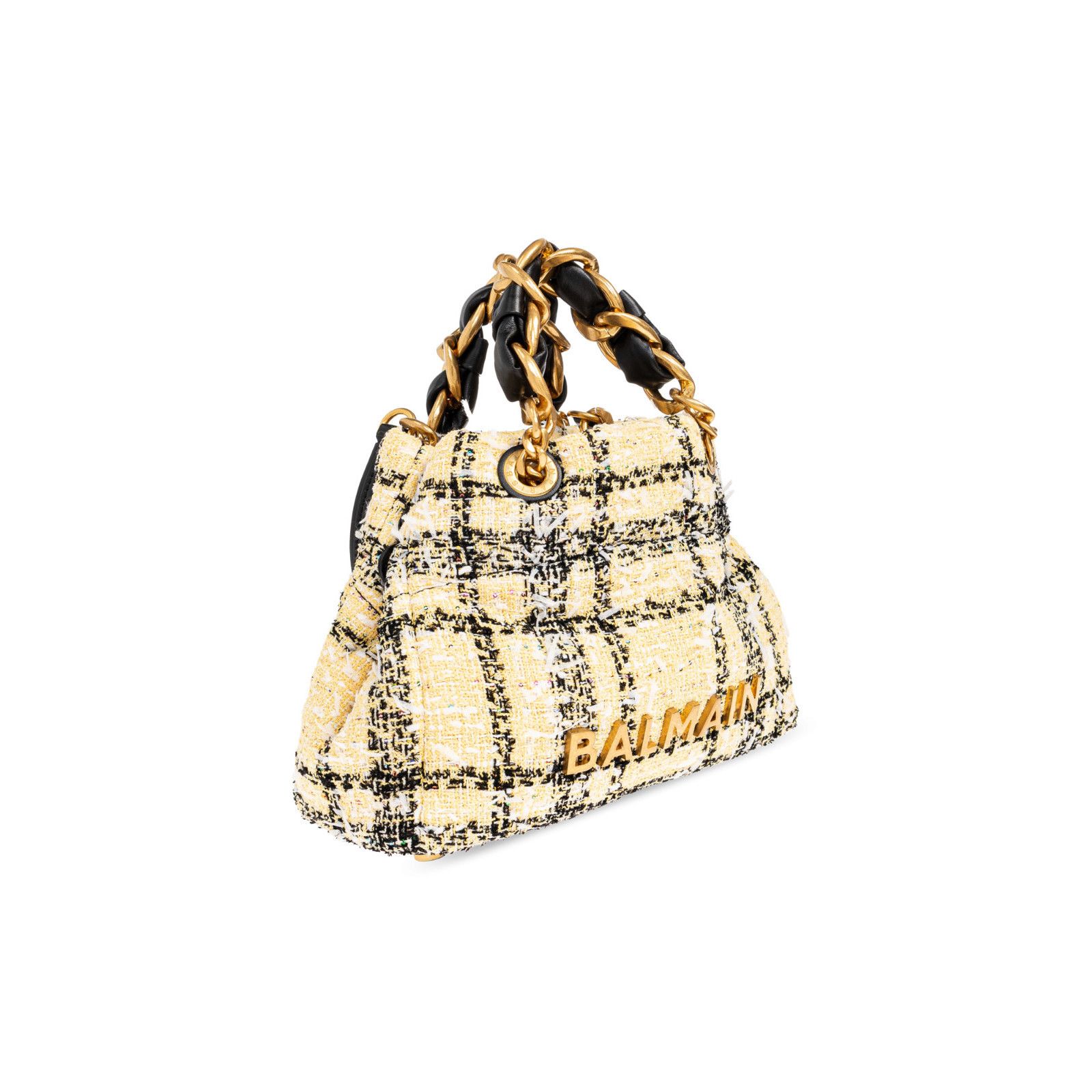 Balmain BALMAIN 1945 Small Yellow Tote Bag New & Authentic Size ONE SIZE - 3 Thumbnail