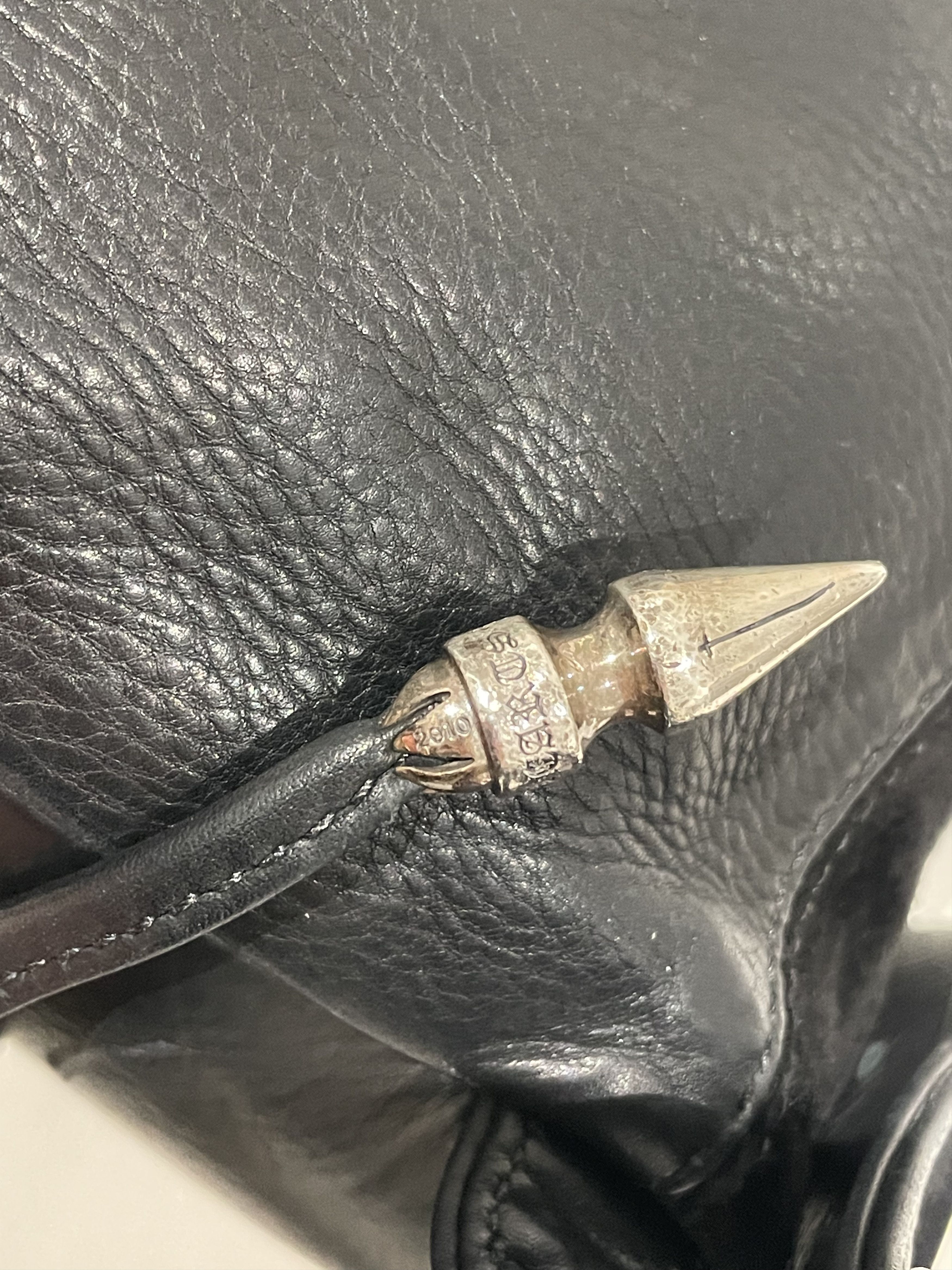 Chrome Hearts Chrome Hearts Silver Dagger Suede Black Bucket Backpack Size ONE SIZE - 10 Thumbnail