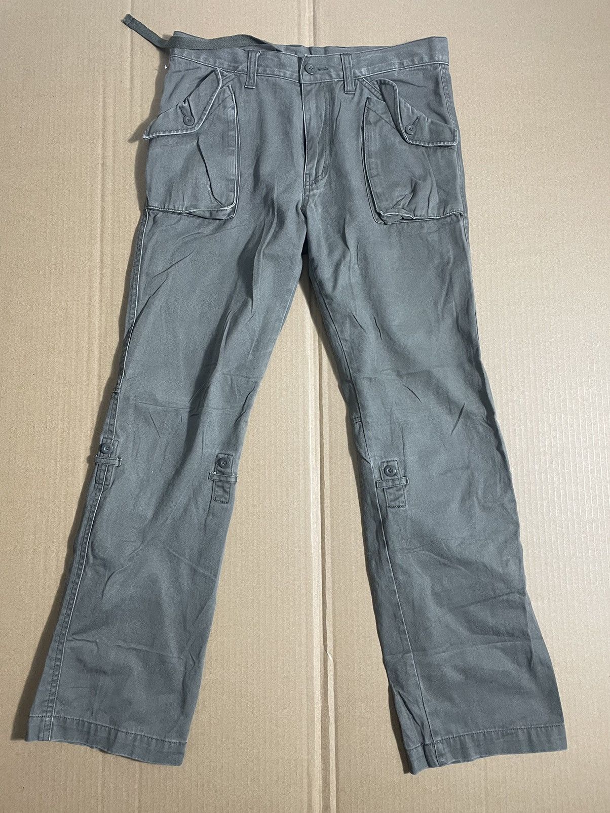 Japanese Brand × Uniqlo Uniqlo Army Six Pockets Bondage Pants Size US 32 / EU 48 - 2 Thumbnail