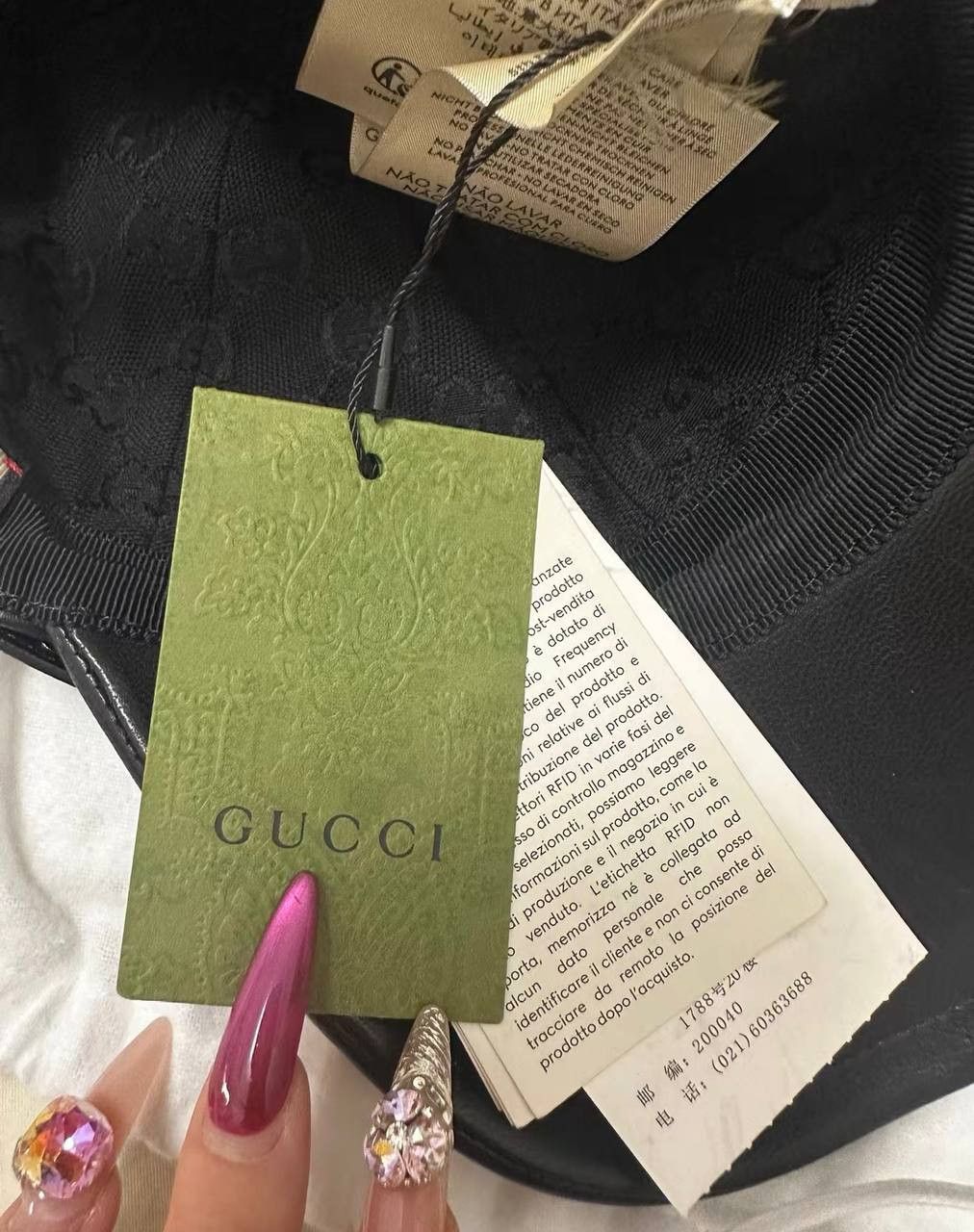 Gucci This black leather Gucci baseball cap is brand Size ONE SIZE - 4 Thumbnail