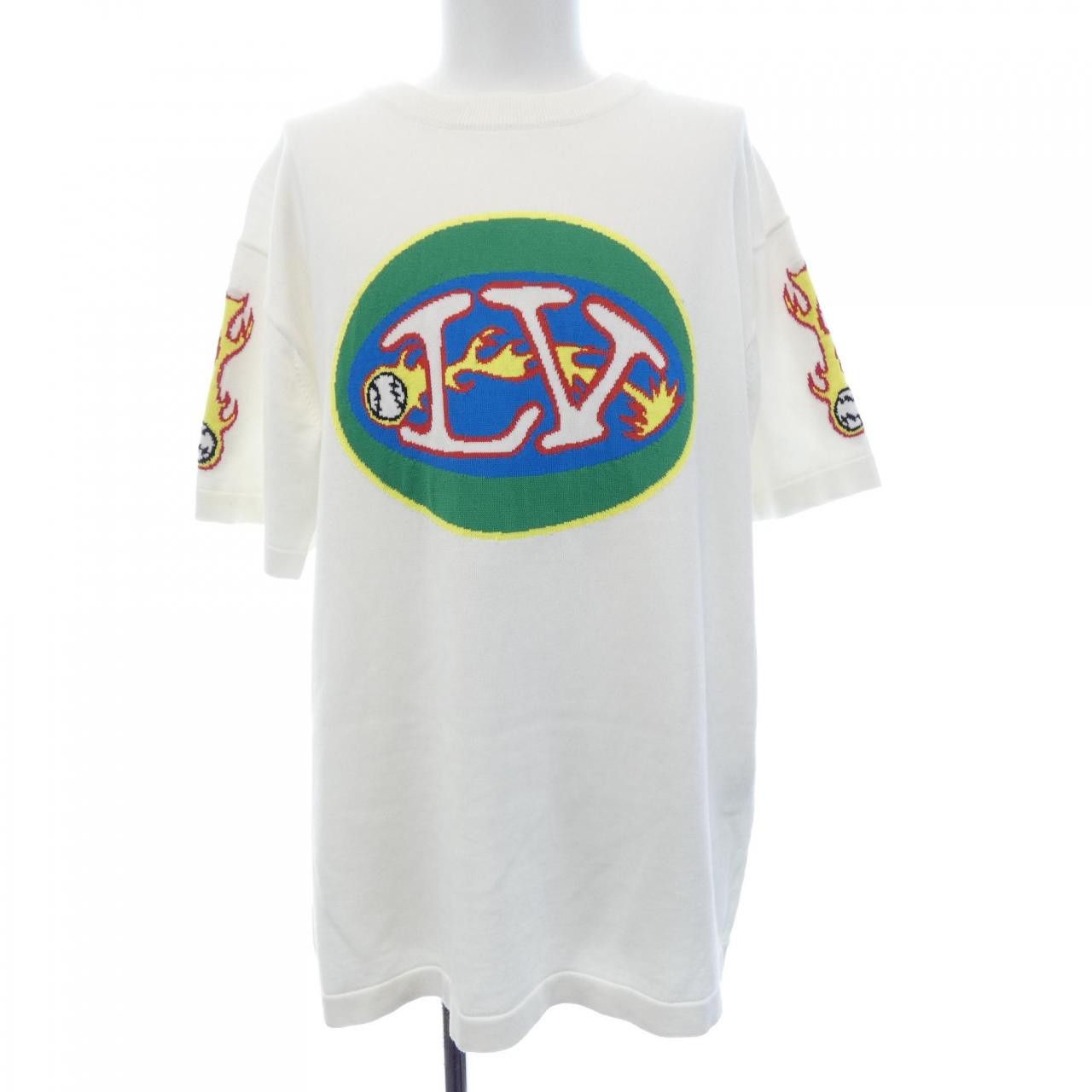 Louis Vuitton Louis Vuitton Louis Vuitton Graphic Short Sleeve Crewneck Cotton T Shirt Textile T-Shirts HON77WHA0 DUTY FREE for USA Size ONE SIZE - 1 Thumbnail