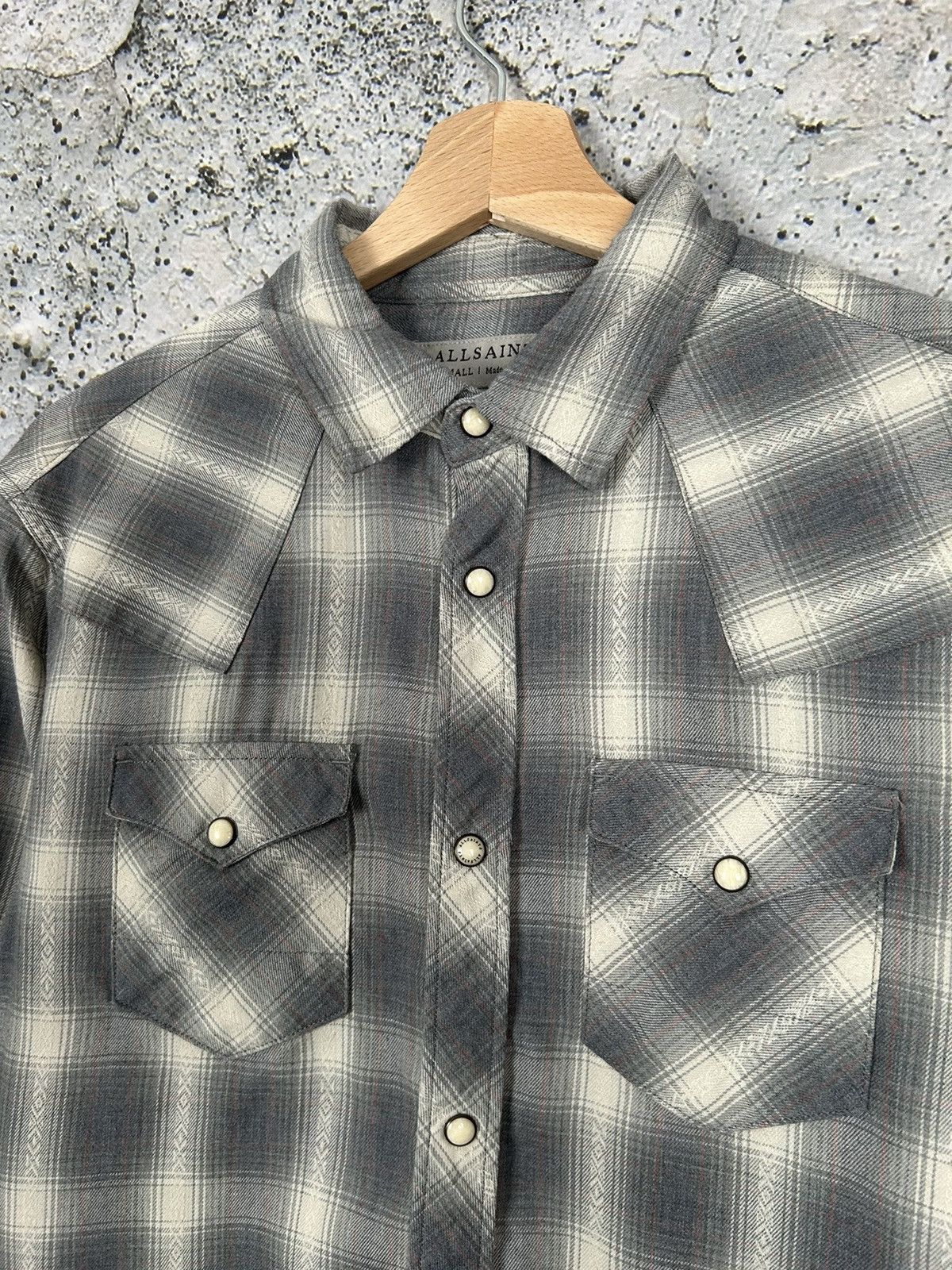Allsaints Vintage Allsaints Checkered Shirt Button Ups Hype Japanese Size US S / EU 44-46 / 1 - 3 Thumbnail