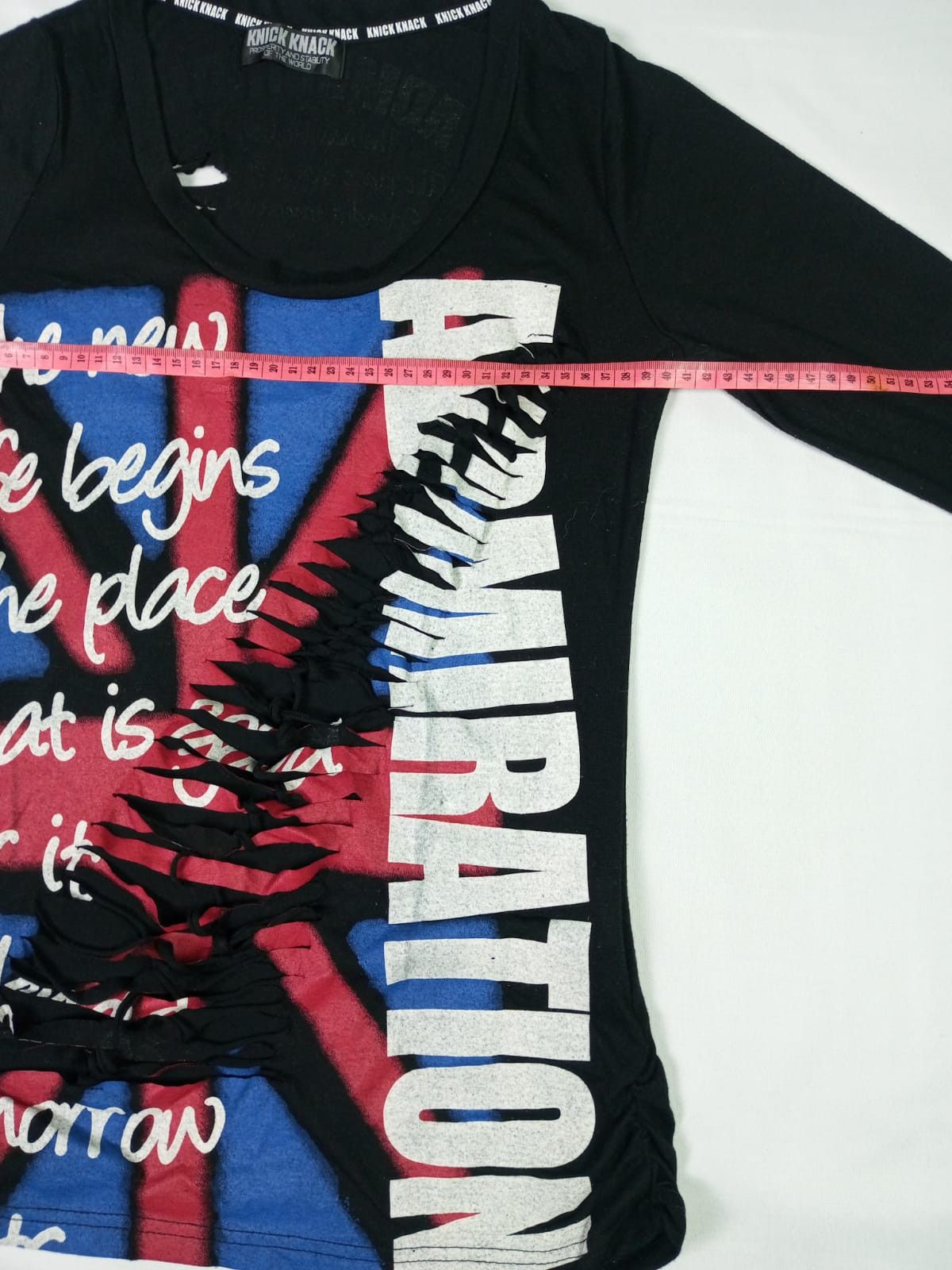 Japanese Brand Knick Knack Distressed Grunge Punk long Sleeve Tshirt Size US M / EU 48-50 / 2 - 3 Thumbnail