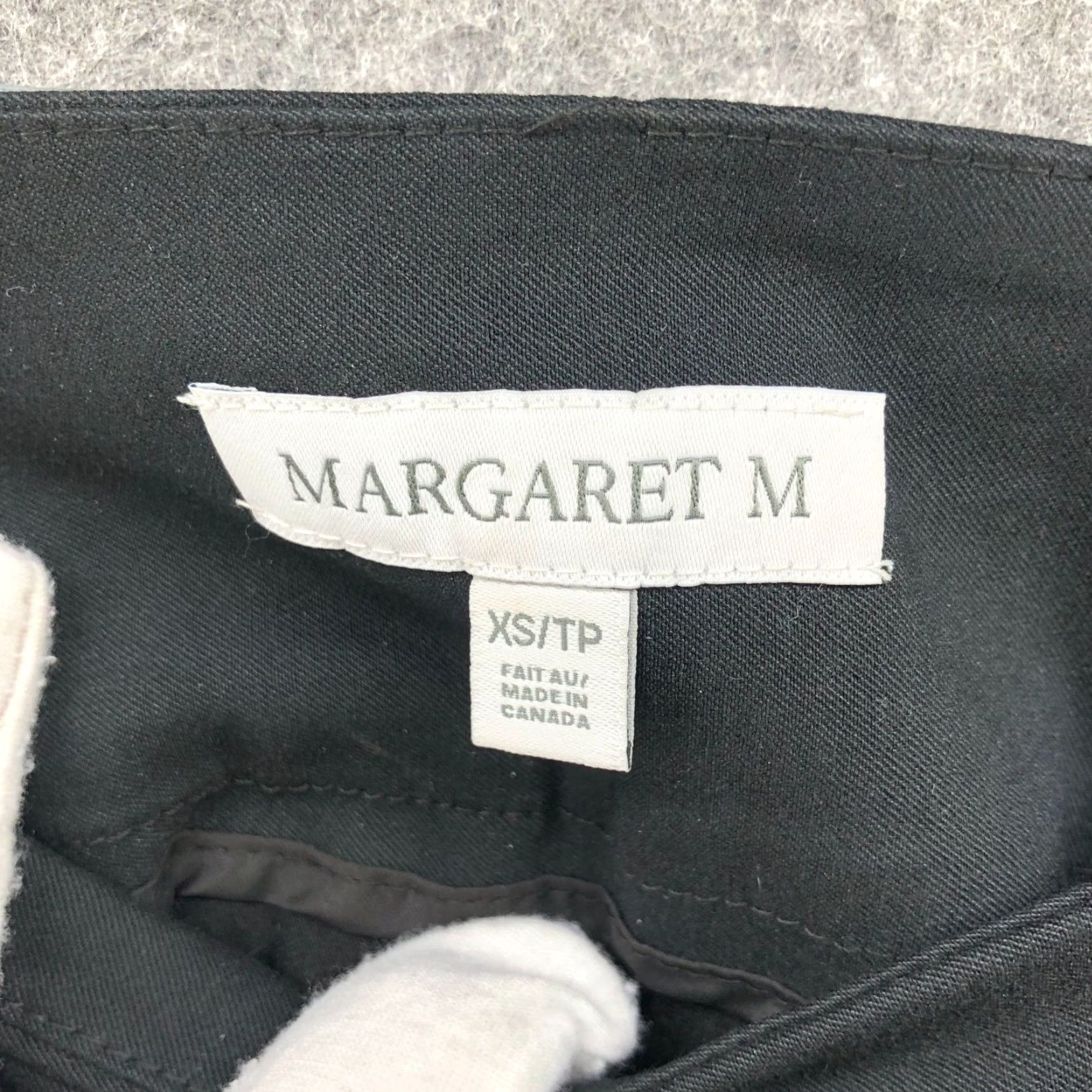 Vintage Margaret M Womens Black Pull On Stretch Pencil Skirt Size XS Workwear Comfort Size 26" / US 2 / IT 38 - 6 Thumbnail