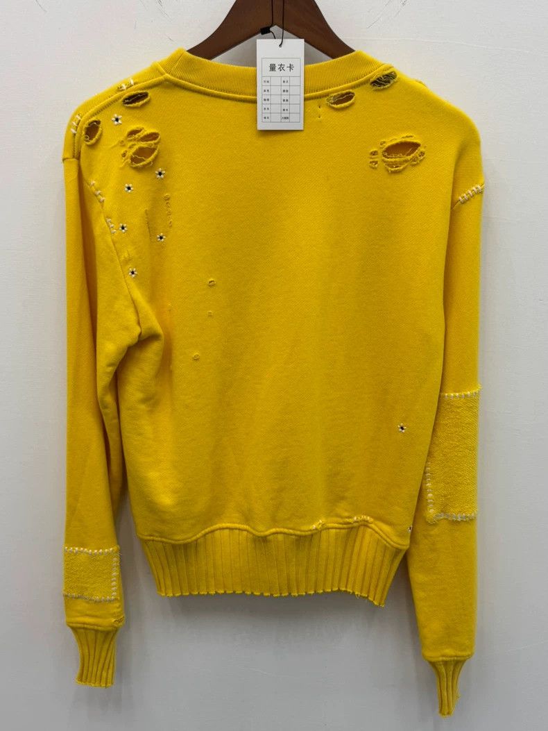 Amiri Amiri Crocodile Embroidered Destroyed Sweatshirt Size US M / EU 48-50 / 2 - 2 Thumbnail