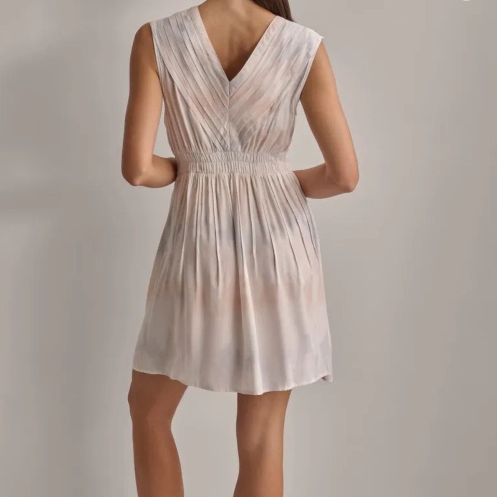 DKNY NWT DKNY Tie Dye Sleeveless Pleated A-line Skater Dress XS Size XS / US 0-2 / IT 36-38 - 2 Thumbnail