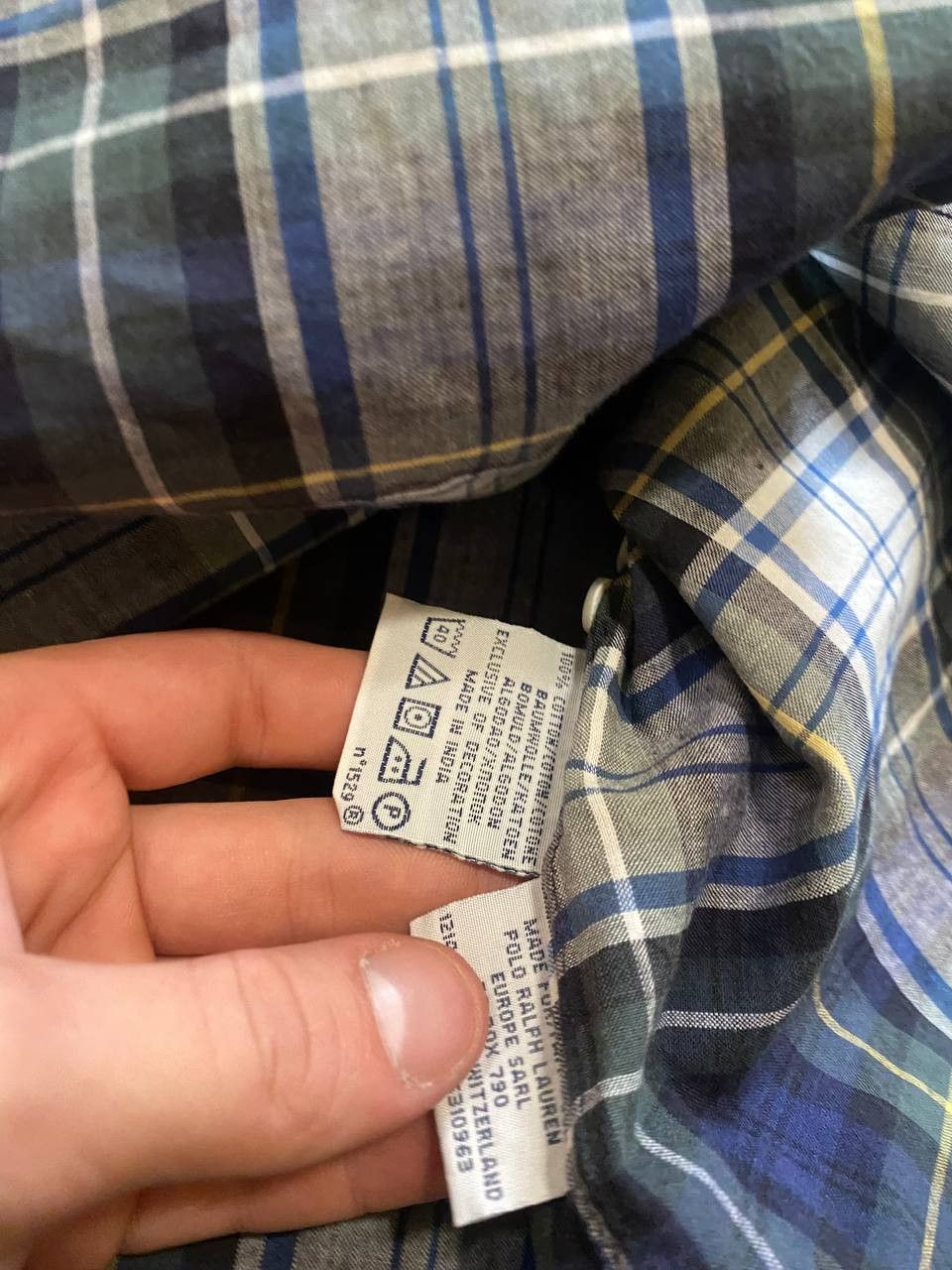 Polo Ralph Lauren POLO RALPH LAUREN Plaid Button Up Cotton SHORT Sleeve Shirt Size US L / EU 52-54 / 3 - 4 Thumbnail
