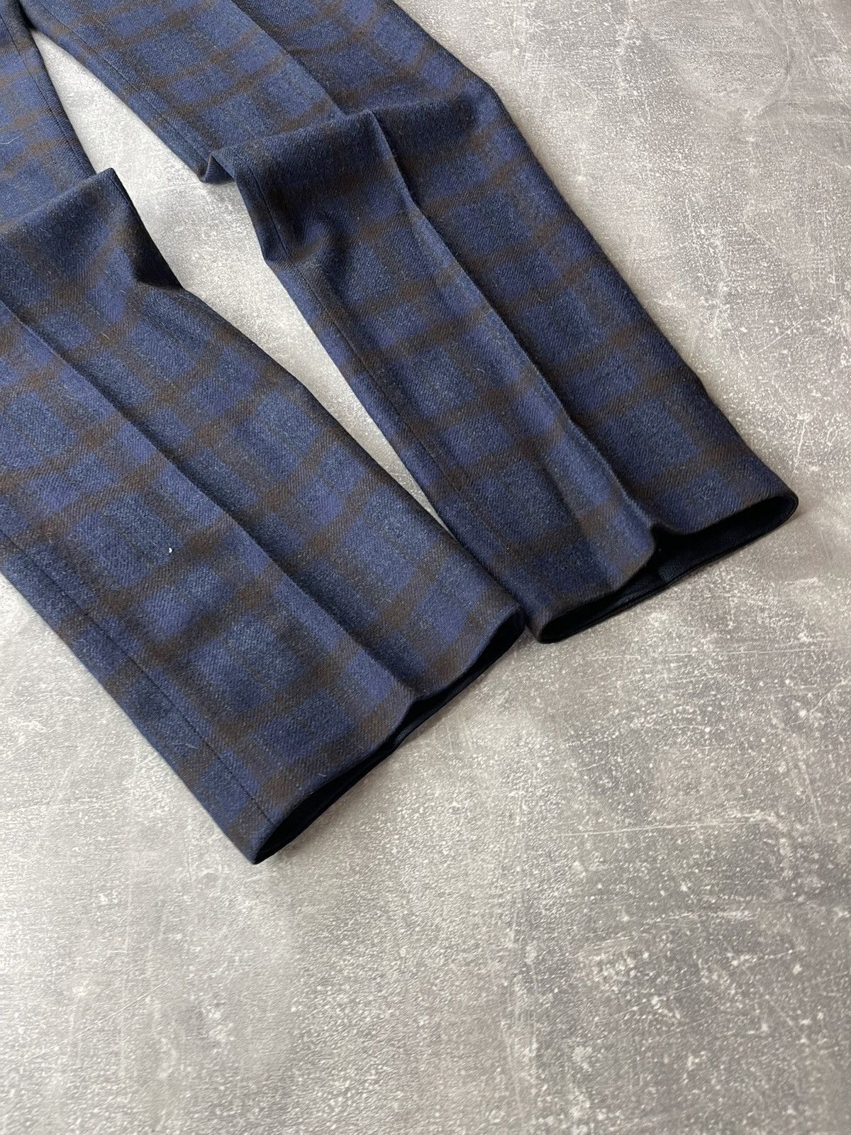 Designer Marcopescarolo Napoli Wool Checkered Casual Pants Size US 34 / EU 50 - 3 Thumbnail