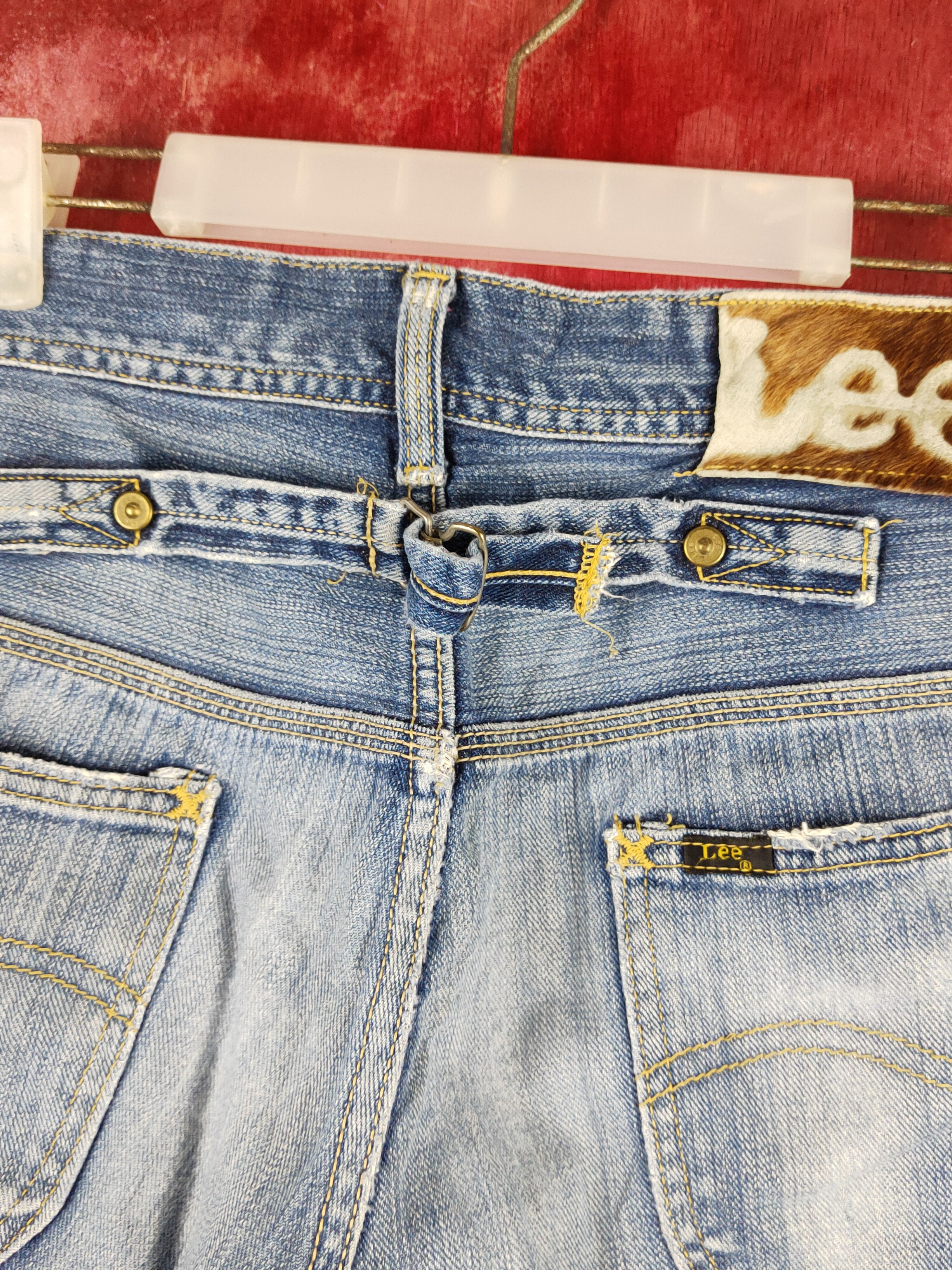 Japanese Brand Lee Blue Distressed Ripped Jeans #S2200 Size US 36 / EU 52 - 10 Thumbnail