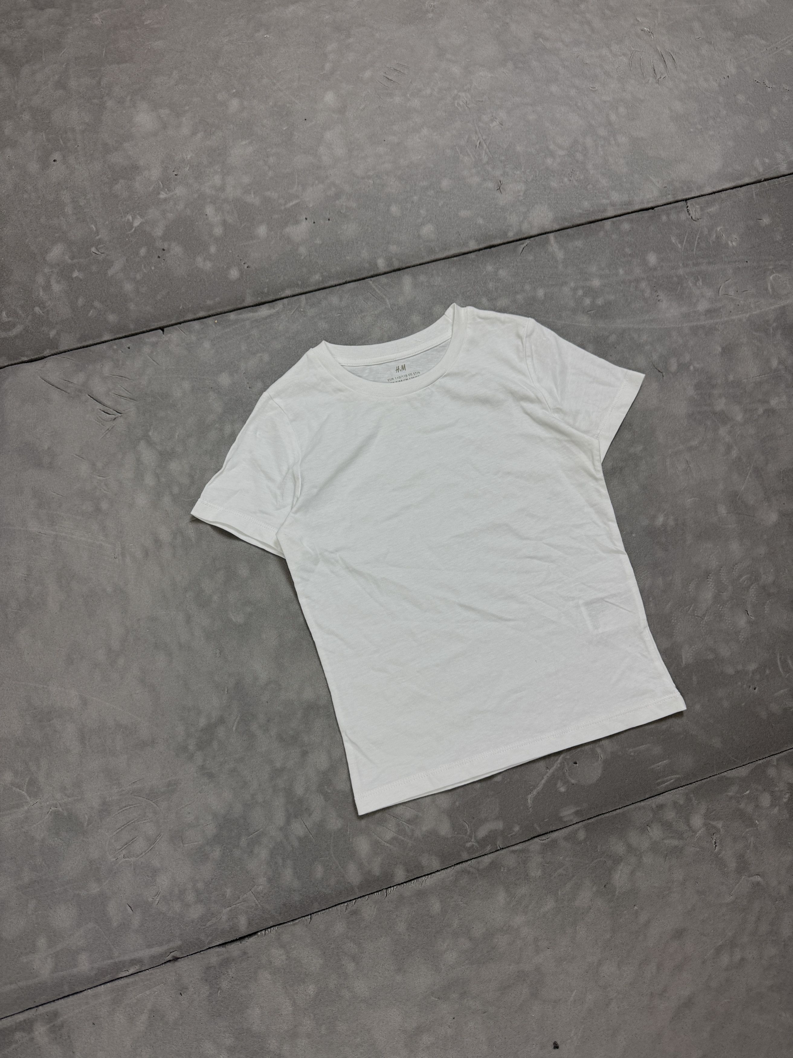 H&M H&M basic white T-shirt tee wmns cropped coquette Size XS / US 0-2 / IT 36-38 - 3 Thumbnail
