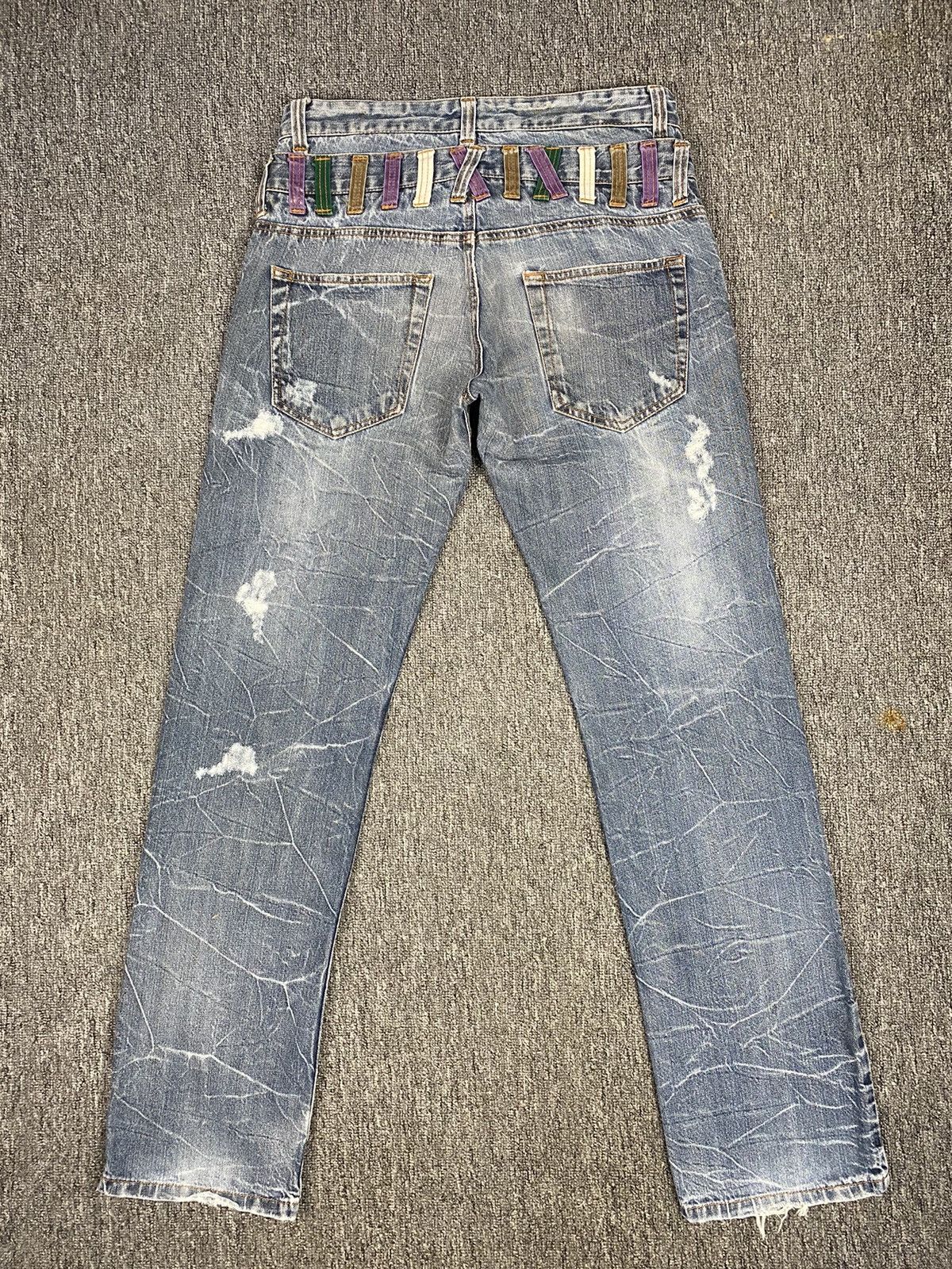 If Six Was Nine × Japanese Brand Nylaus Distressed Flare Jean Size US 31 - 7 Thumbnail