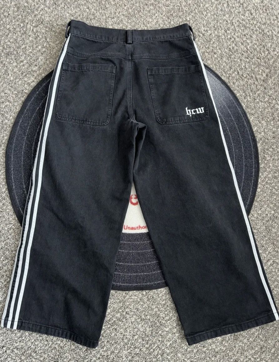 Vintage Striped Baggy Jeans Size US 33 - 1 Thumbnail