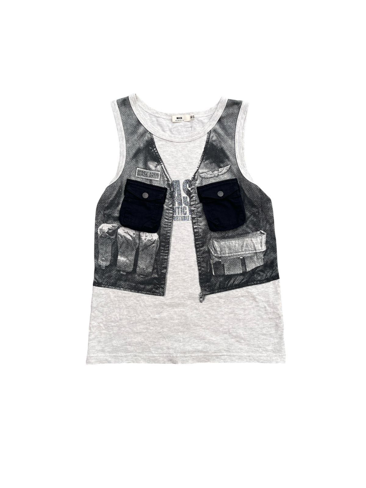 Japanese Brand WASK Archive Pocket Trompe L'oeil Tactical Vest Tank Top Size US S / EU 44-46 / 1 - 1 Thumbnail
