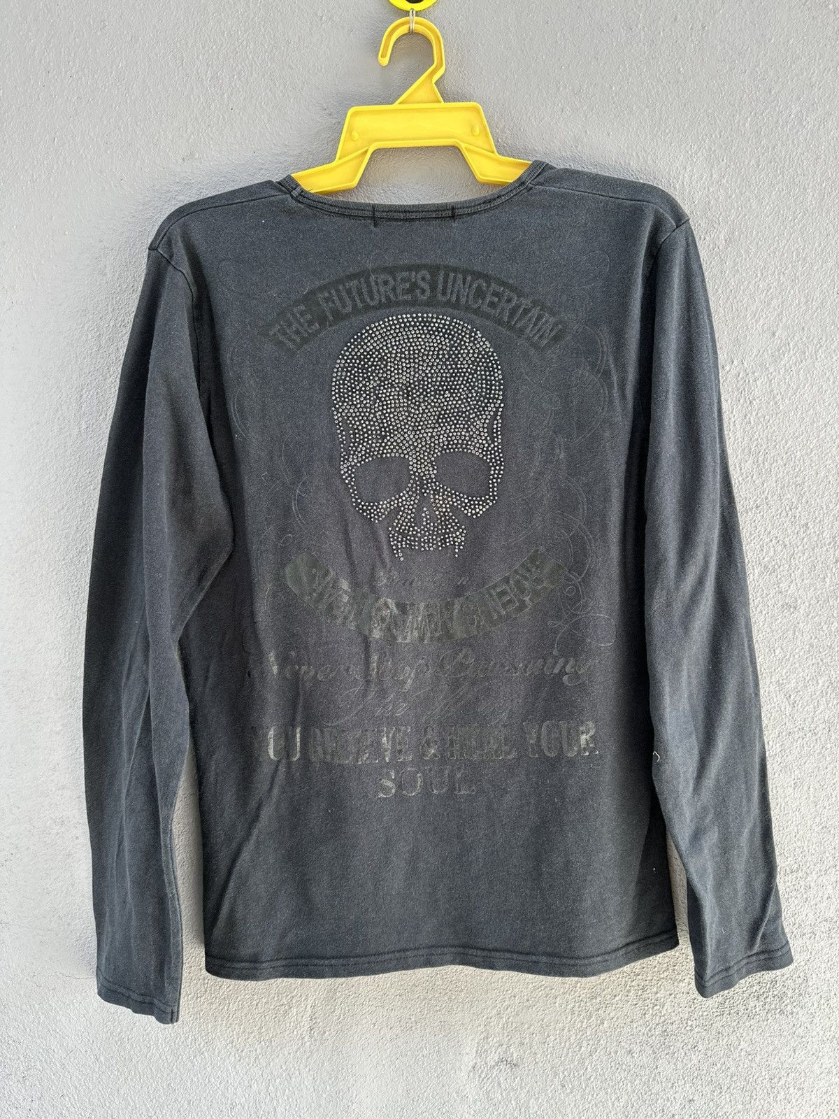 Roen Thrashed Vintage Rat Reon Japanese Skull Faded Tee Size L / US 10 / IT 46 - 1 Thumbnail