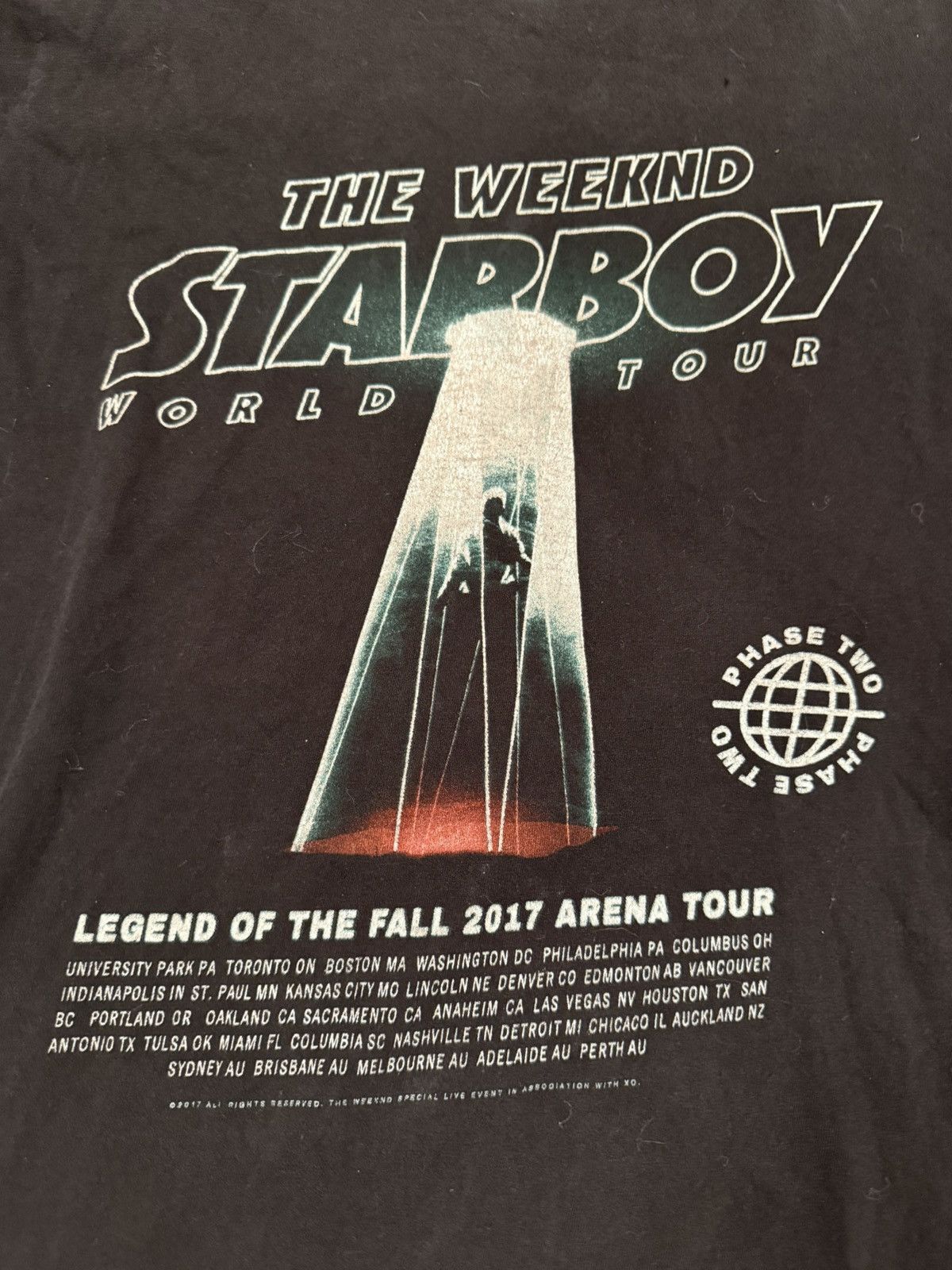 The Weeknd starboy the legend of the fall tour merch 2017 | the weeknd Size US S / EU 44-46 / 1 - 2 Thumbnail