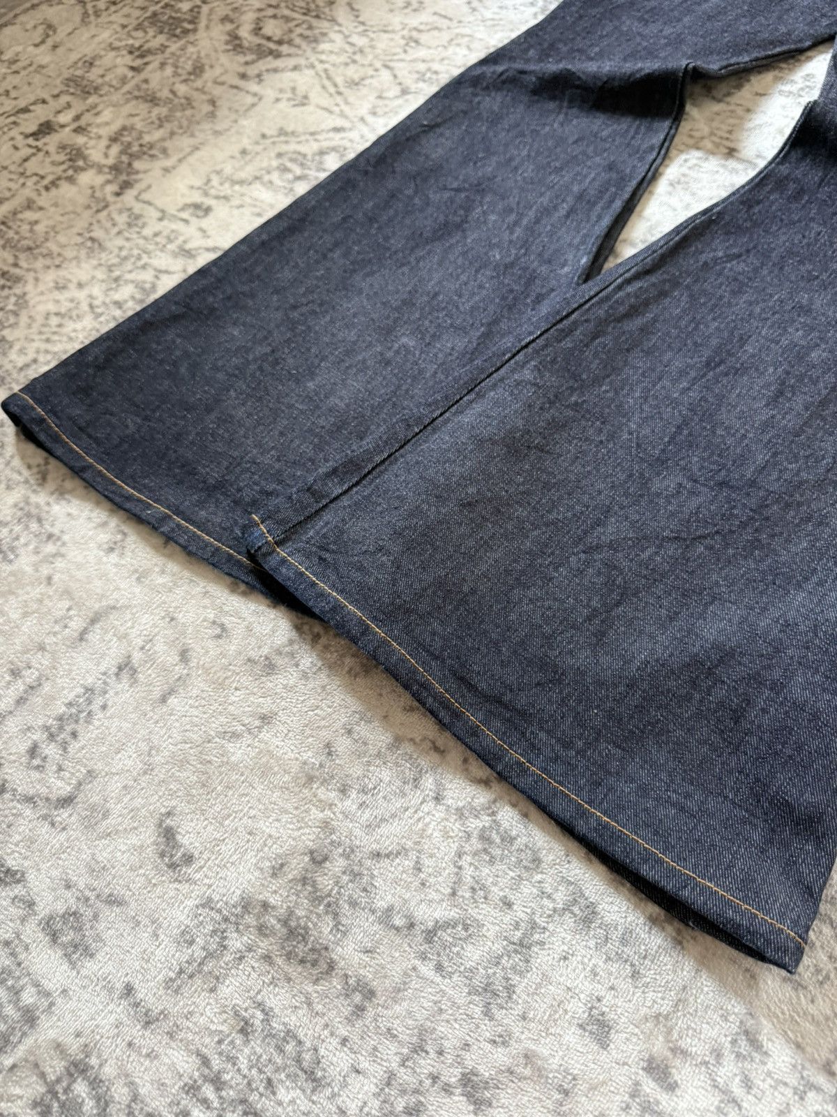 Tornado Mart Tornado Mart Style Side Button Bell Bottom Flare Jeans Size US 29 - 17 Thumbnail