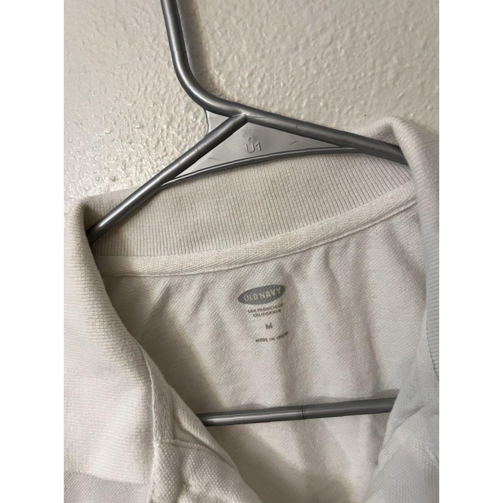 Old Navy Old Navy Polo Shirt Men White Size M Medium Solid T-Shirt Polo Shirt Mens White Polo Shirt Size US M / EU 48-50 / 2 - 2 Thumbnail