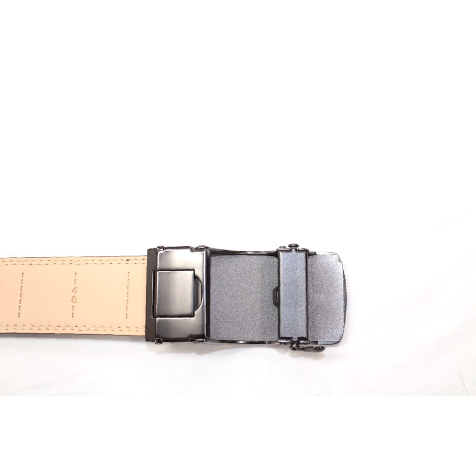 Carbon VINTAGE Bulliant Belt Men's Black Slide Ratchet Carbon Fiber Pattern Adjustable 28-49" Waist 1.5" Wide Buckle Metal Designer City Dad Style Mens Size ONE SIZE - 6 Thumbnail