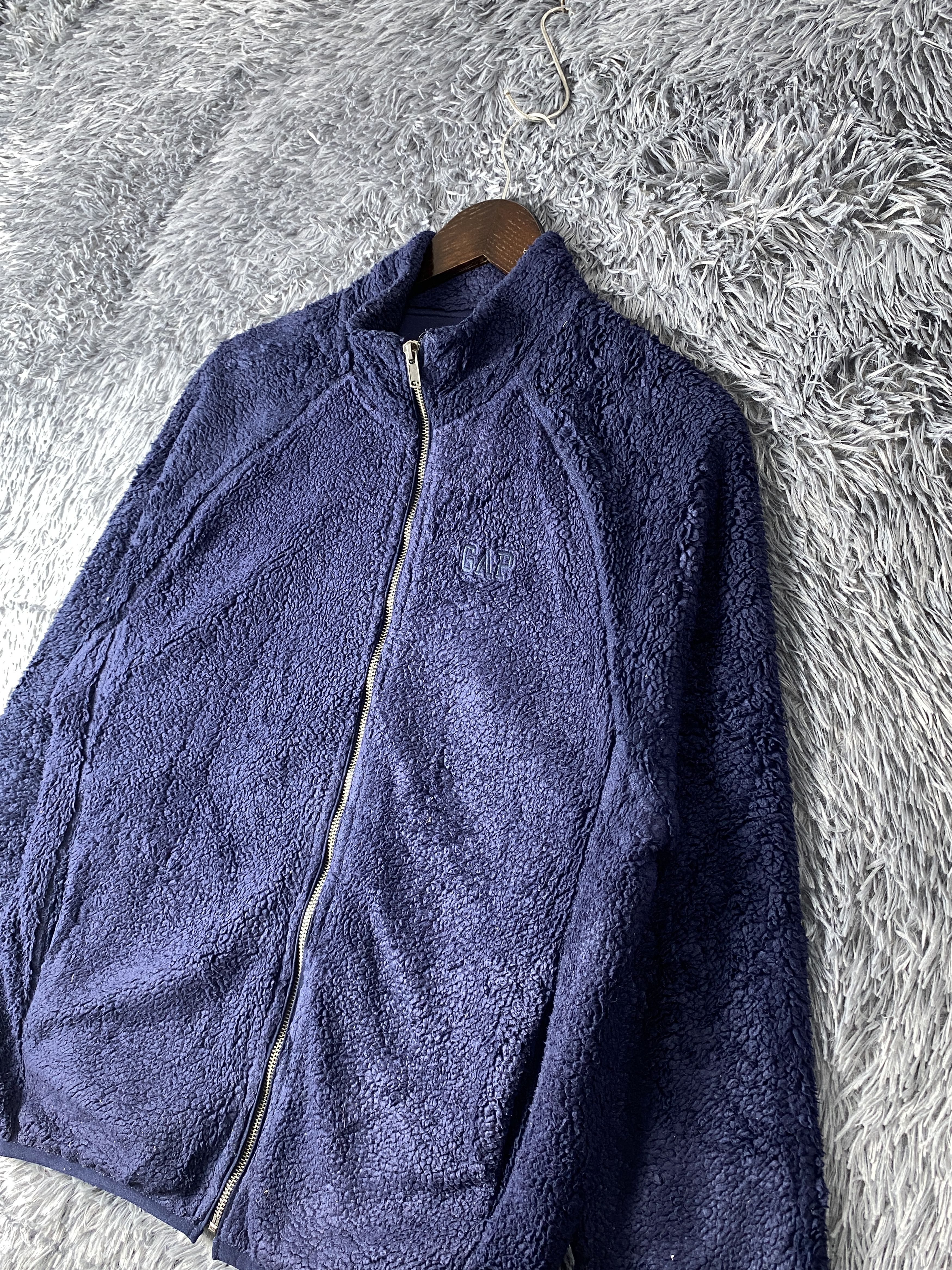 Gap × Vintage Vintage Gap Fleece Zip Up Jacket Size US M / EU 48-50 / 2 - 2 Thumbnail