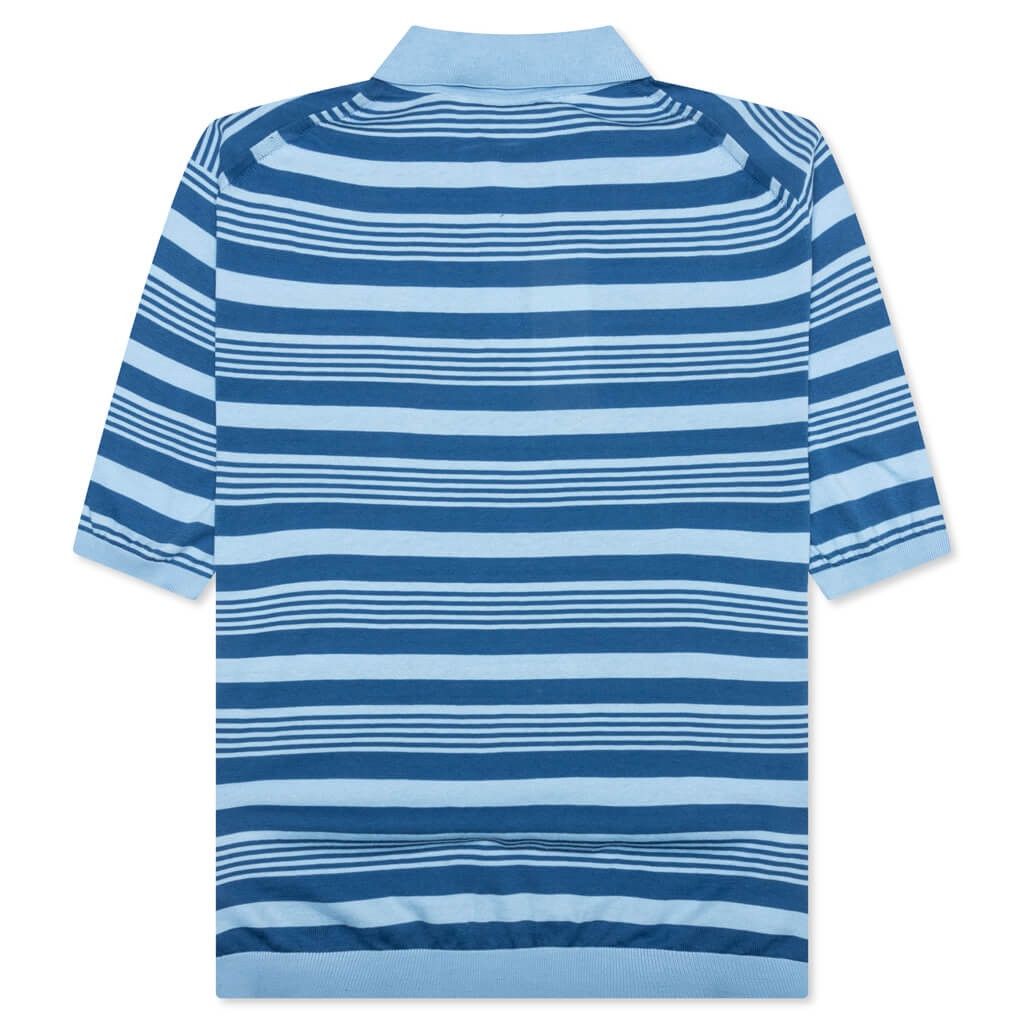 Marni o1w1db10625 Mixed Striped Polo Shirtin Blue Size US XXL / EU 58 / 5 - 2 Thumbnail
