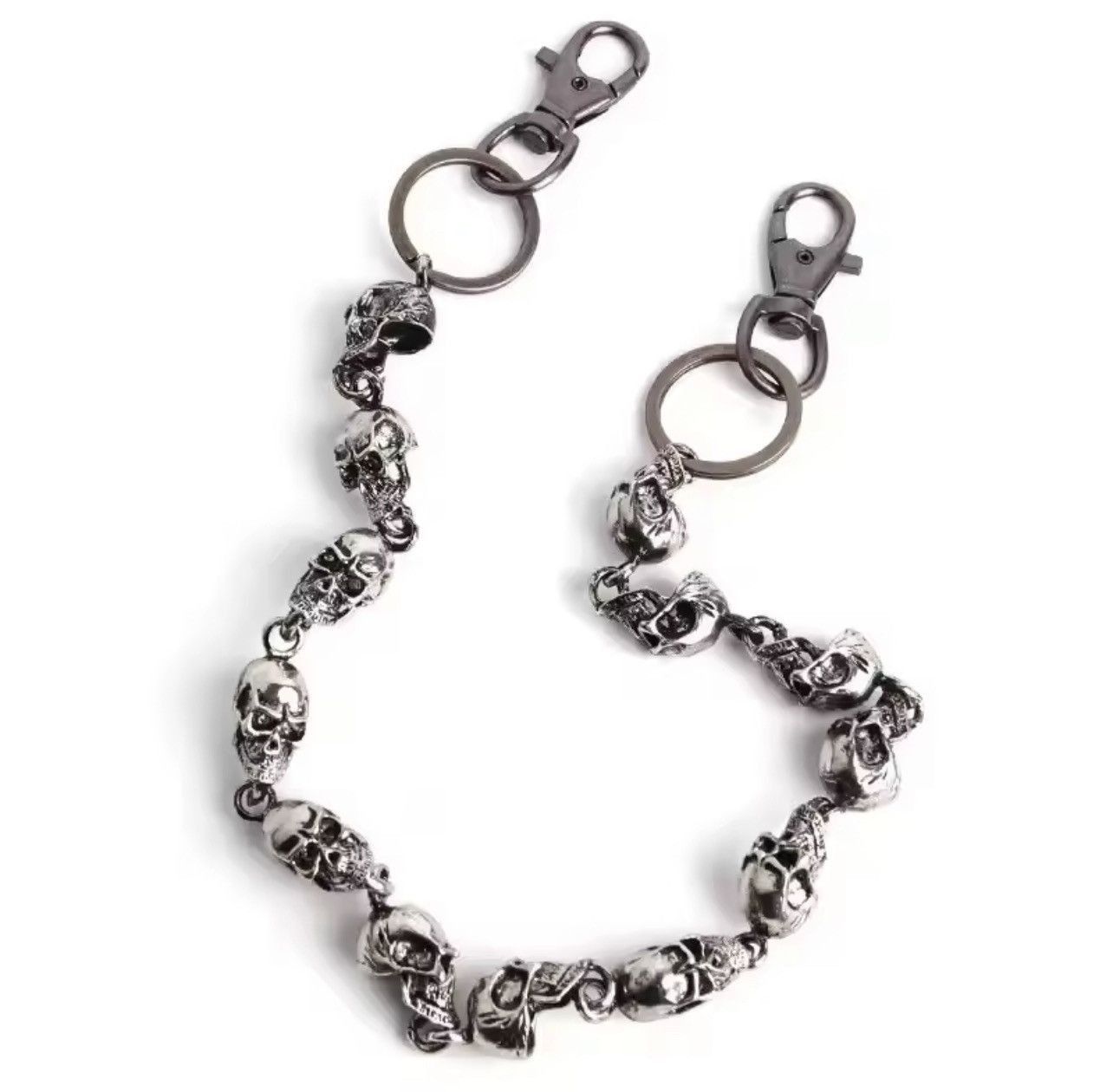 Jewelry Punk Skulls Wallet Chain Size ONE SIZE - 6 Thumbnail