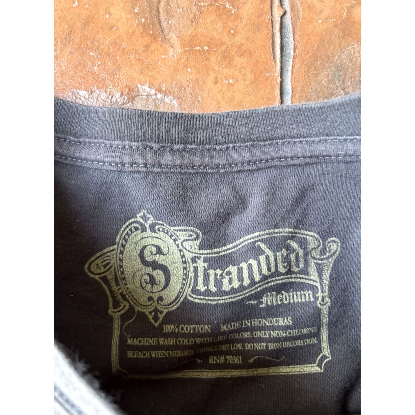 Vintage VINTAGE Downward Spiral T-Shirt Grunge Skull Medium Brown Cotton Crew Neck Short Sleeve Men Size US M / EU 48-50 / 2 - 2 Thumbnail