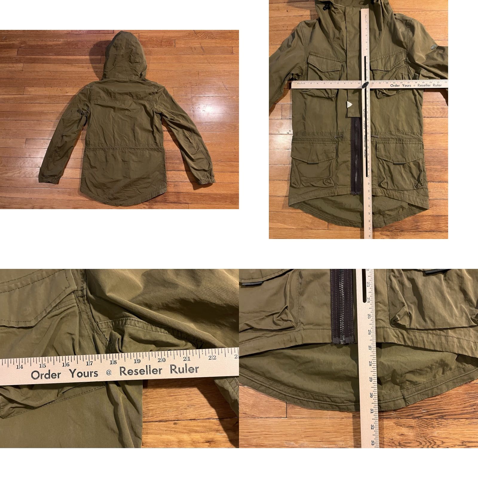 Scotch & Soda Scotch & Soda Favorite Parka Men’s Small Army Green Jacket Regular size Parka Wind-Resistant Hooded Full Zip Pockets 39” Chest Size US S / EU 44-46 / 1 - 9 Thumbnail