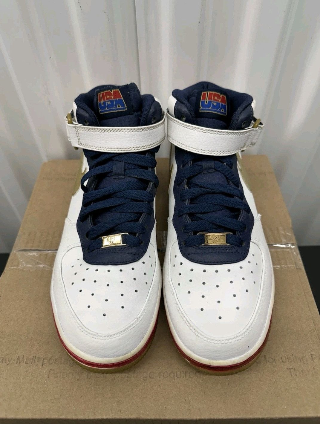 Nike Nike Air Force 1 Mid GS USA Olympic Youth Size 7Y Size US 7 / EU 40 - 2 Thumbnail