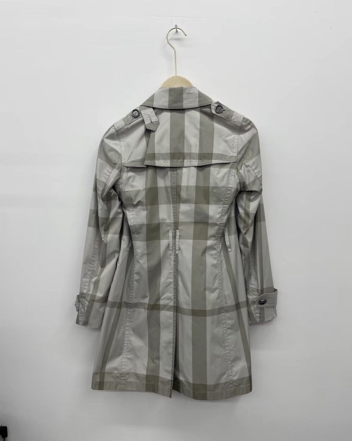 Burberry Burberry Check Trench Coat Women's K12 Size US XL / EU 56 / 4 - 3 Thumbnail
