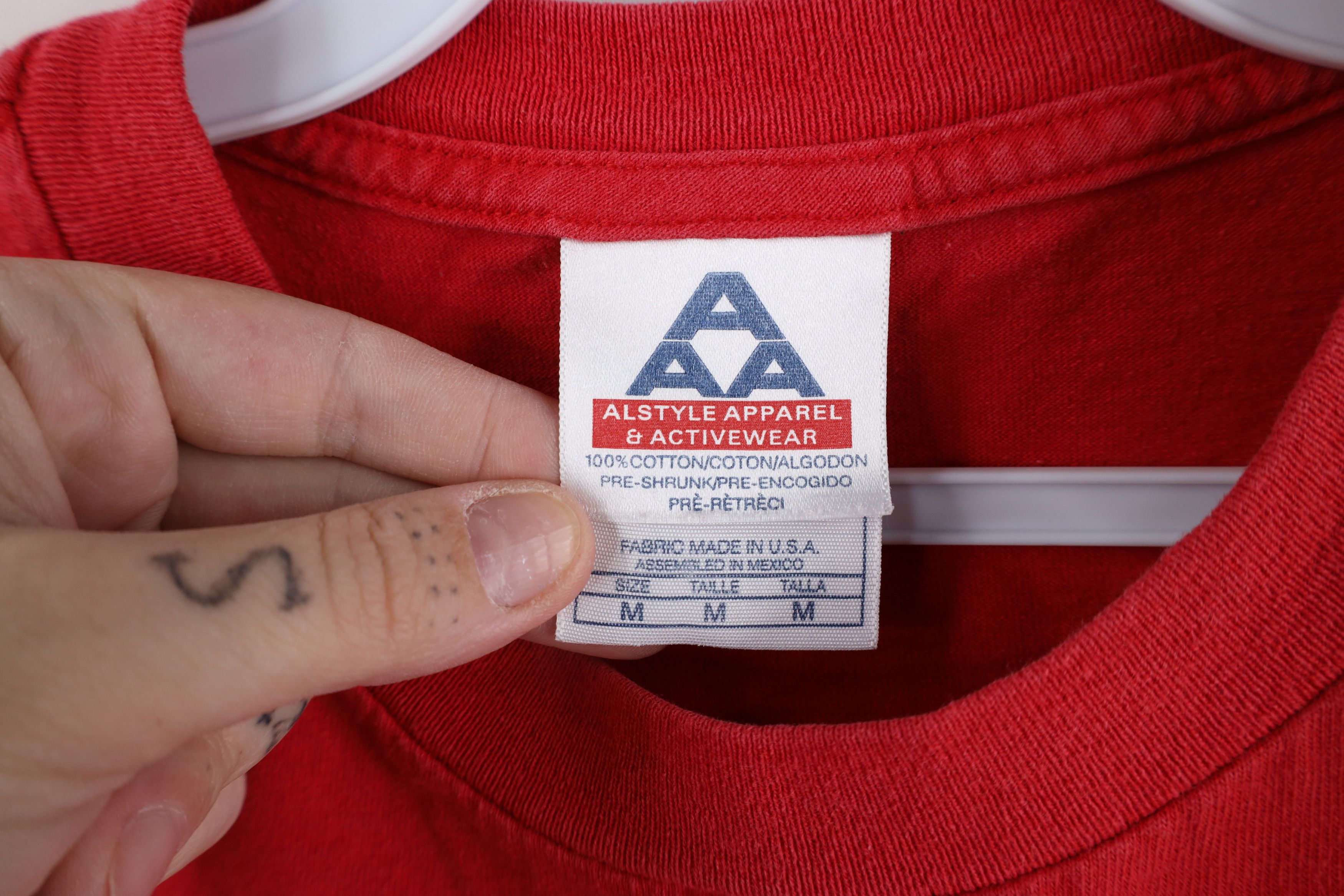 Vintage Vintage 90s Streetwear Spell Out USA Freedom T-Shirt Cotton Size US M / EU 48-50 / 2 - 7 Thumbnail