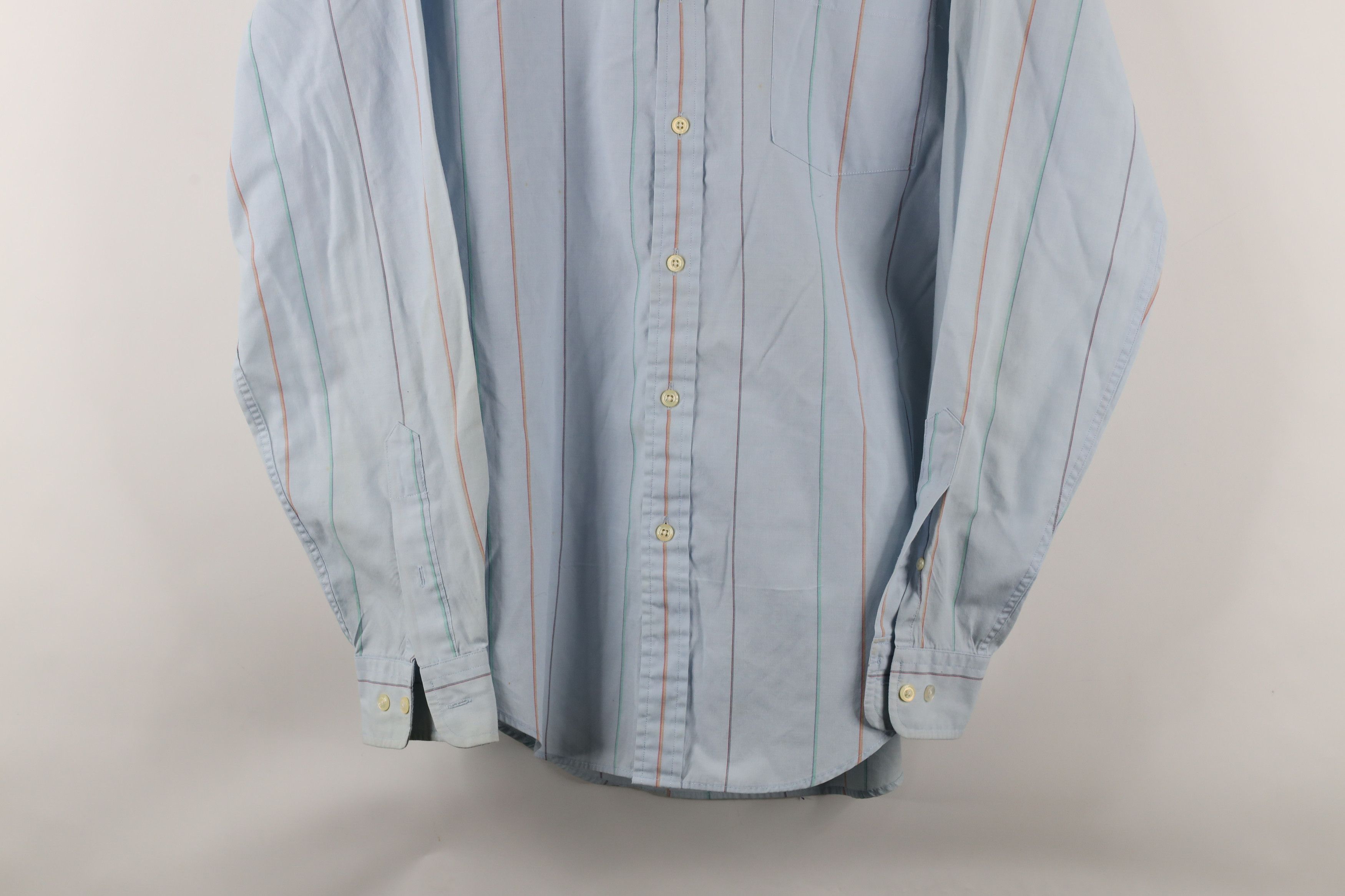 Vintage Vintage 90s Streetwear Rainbow Striped Button Shirt Size US M / EU 48-50 / 2 - 3 Thumbnail