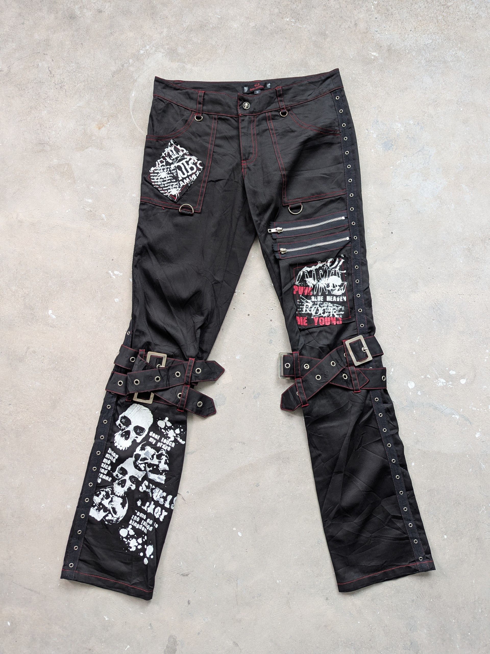 Japanese Brand × Seditionaries Vintage Gothic Lolita Punk Bondage Pants If Six Was Nine Size 29" - 1 Thumbnail