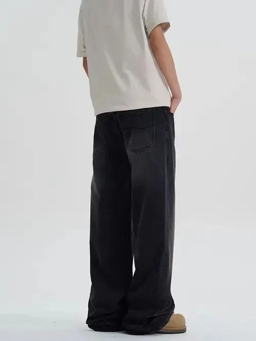 Jean High street vintage black baggy jeans Size US 34 / EU 50 - 6 Thumbnail