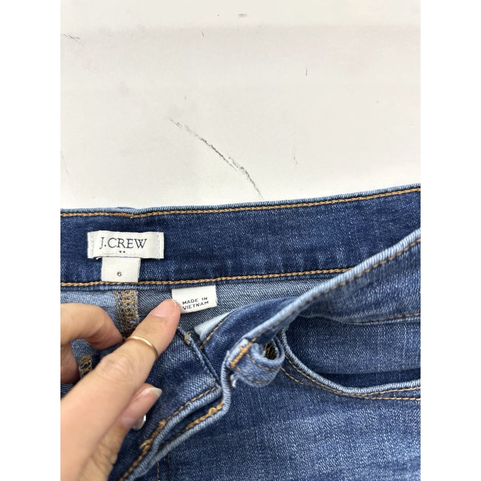 J.Crew J.Crew Denim Skirt Women's 6 Blue Knee Length Pencil Womens Size 28" / US 6 / IT 42 - 5 Thumbnail