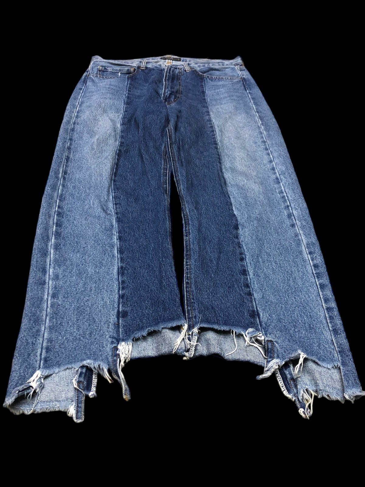 HARE RECONSTRUCTED CROPPED DENIM BY HARE Size US 32 / EU 48 - 2 Thumbnail