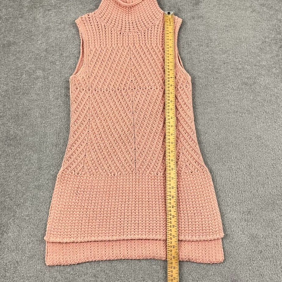 Alice + Olivia ALICE + OLIVIA Abbot Sweater Womens XS Pink Mock Neck Knit Tunic Casual Classic Size XS / US 0-2 / IT 36-38 - 4 Thumbnail