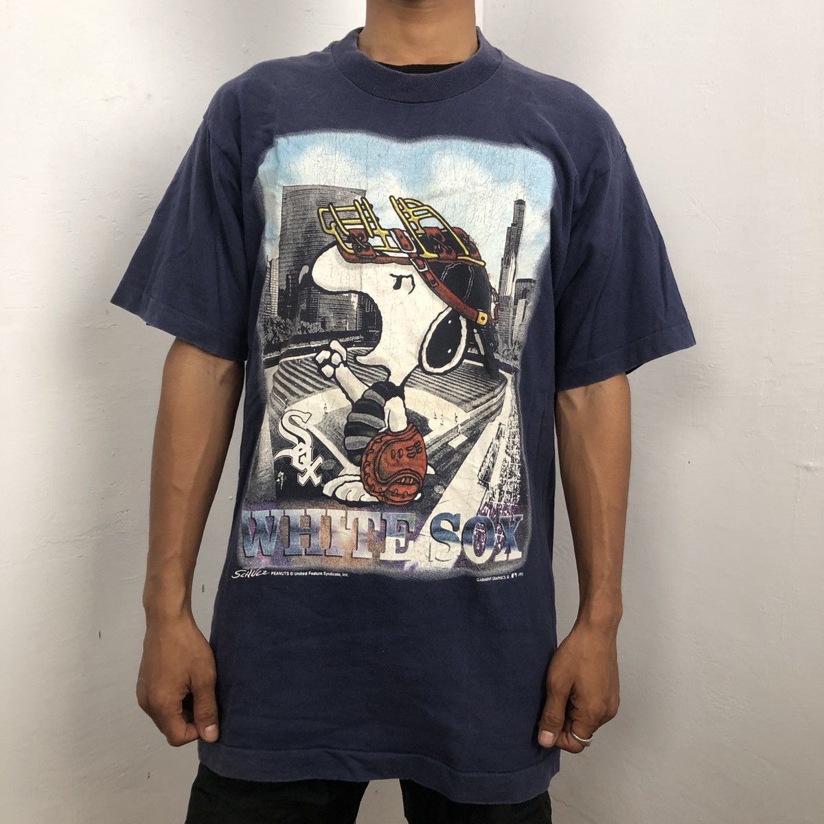 MLB × Sports Specialties × Vintage Vintage White Sox x Snoopy 1995 t-shirt Size US L / EU 52-54 / 3 - 4 Thumbnail