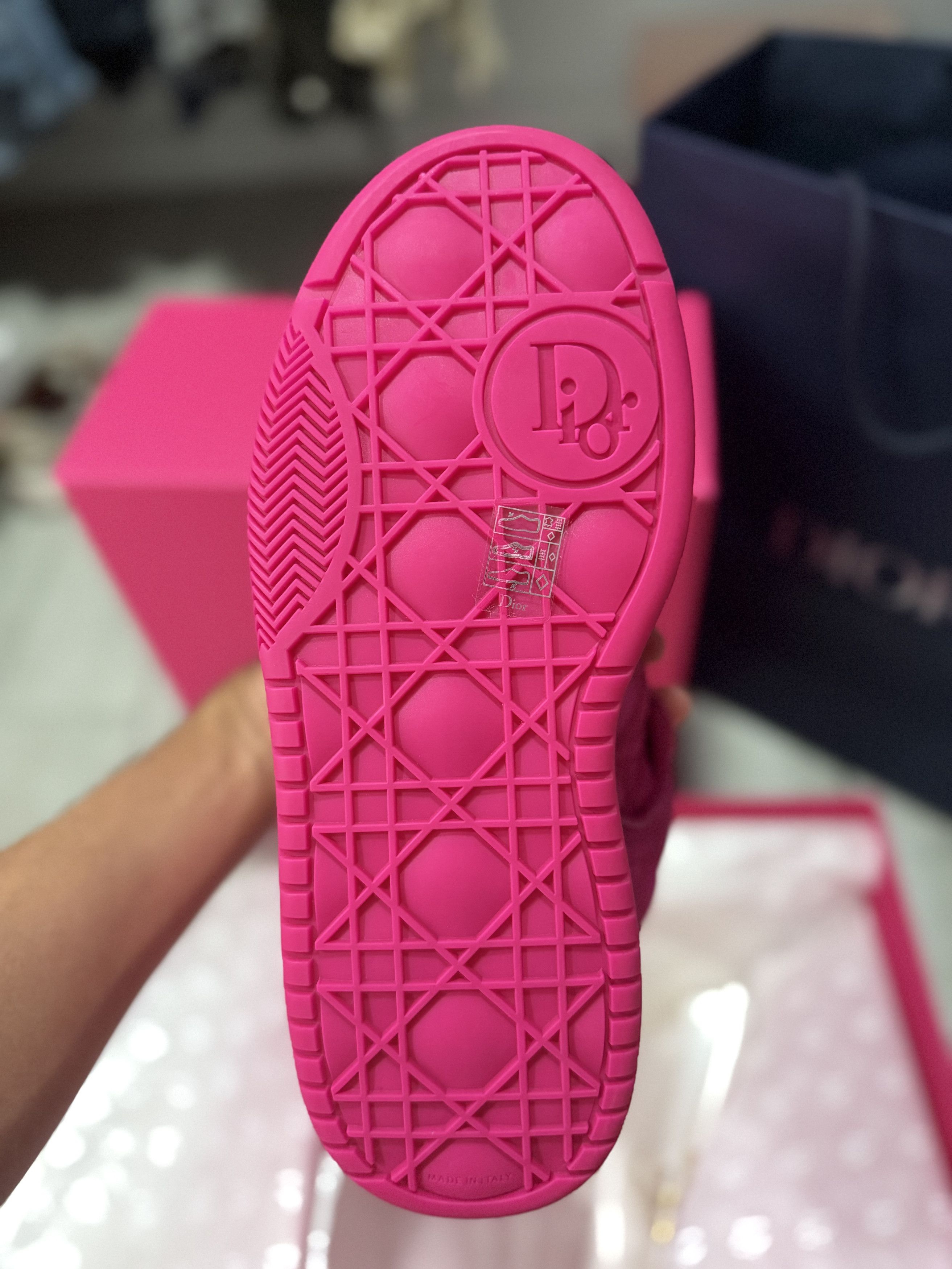 Dior × ERL Dior B9S Skater ERL Fuchsia Kumo Cannage Satin Size US 9 / EU 42 - 8 Thumbnail
